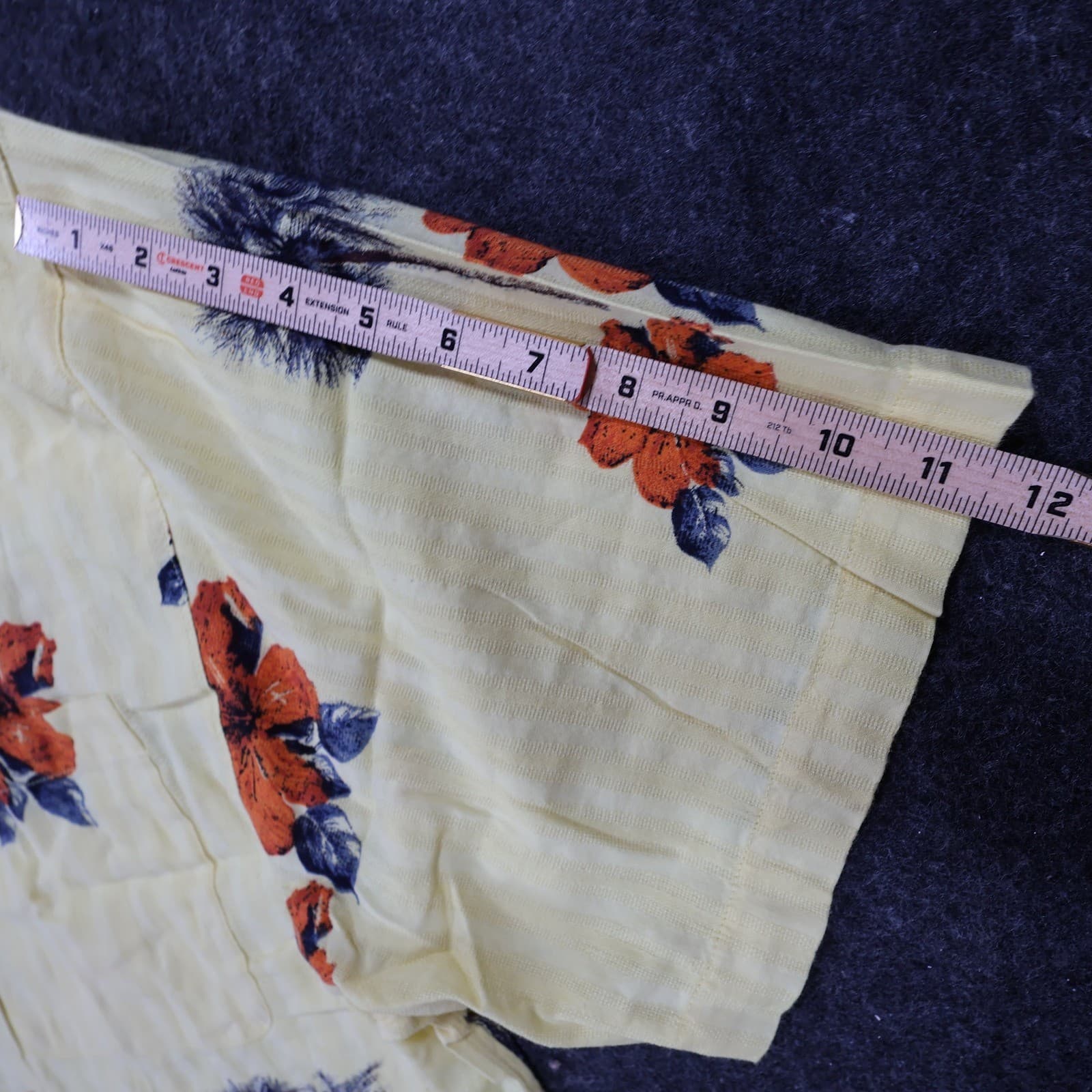Bugle Boy Button Up Shirt Mens XXL Yellow Cotton Rayon Hawaiian Tropical Floral - Thumbnail 4