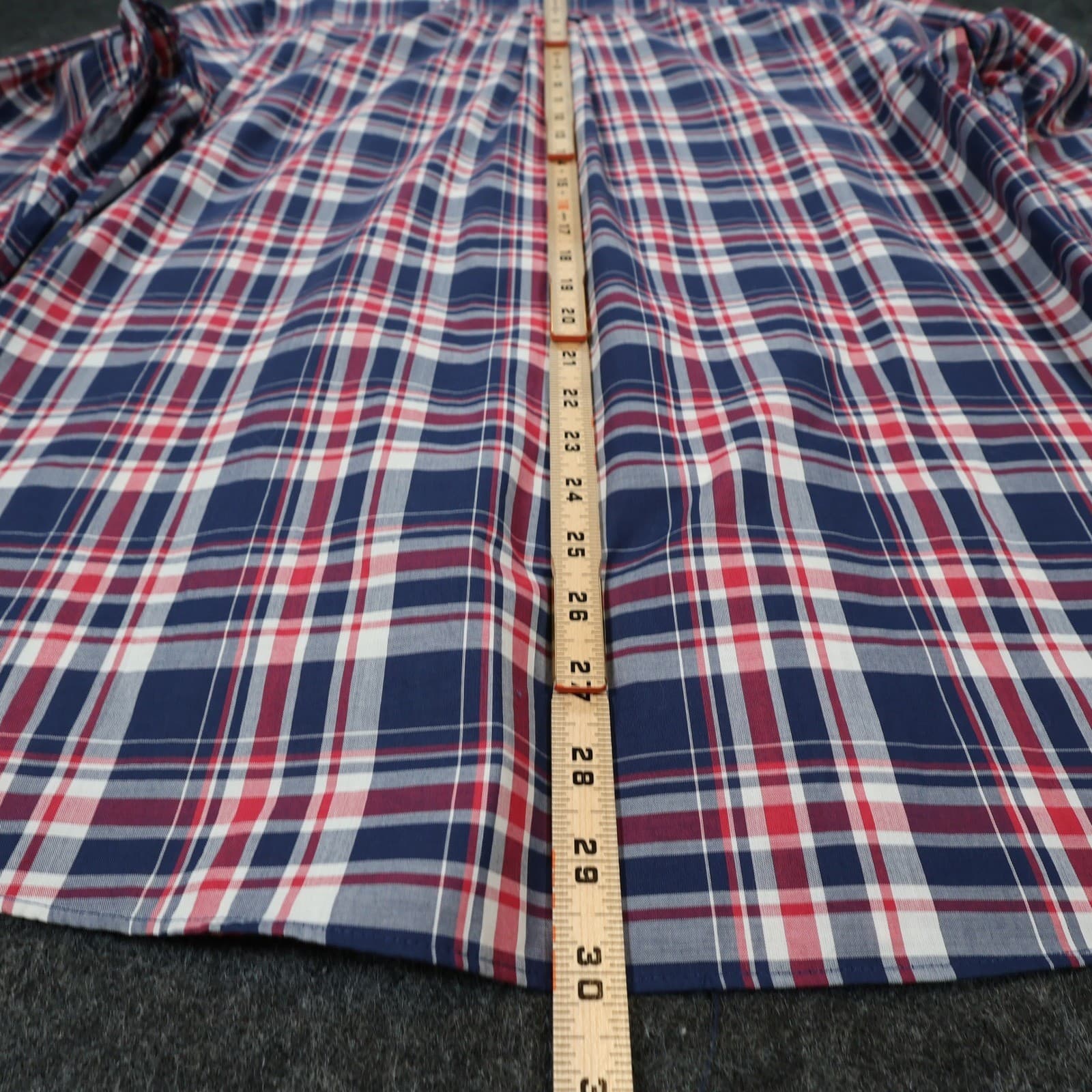Maine New England Shirt Mens Small Blue Red Excellent Plaid Button Down - Thumbnail 5