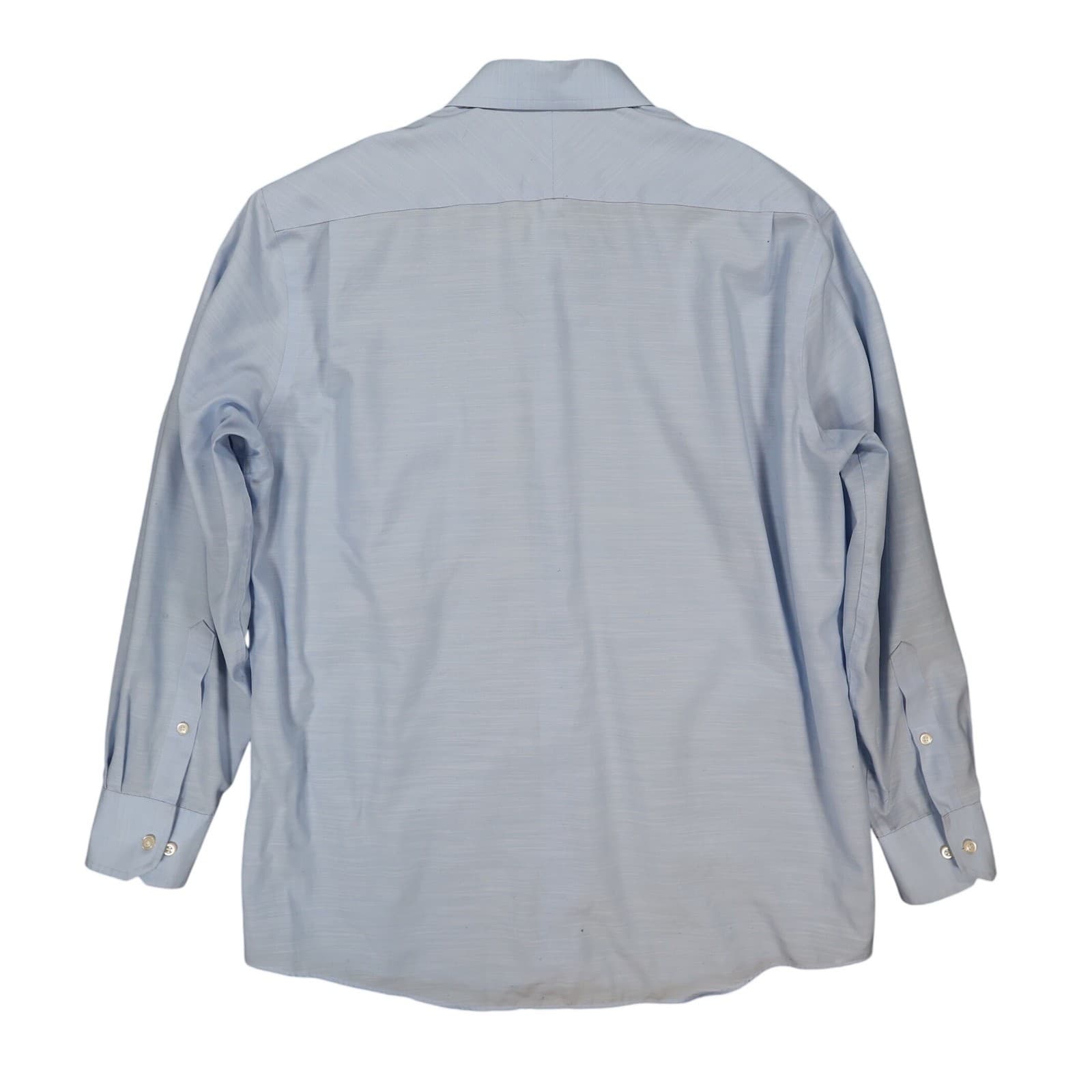 Joseph Abboud Dress Shirt Mens 16.5 32/33 Light Blue Excellent Long Sleeve - Thumbnail 2