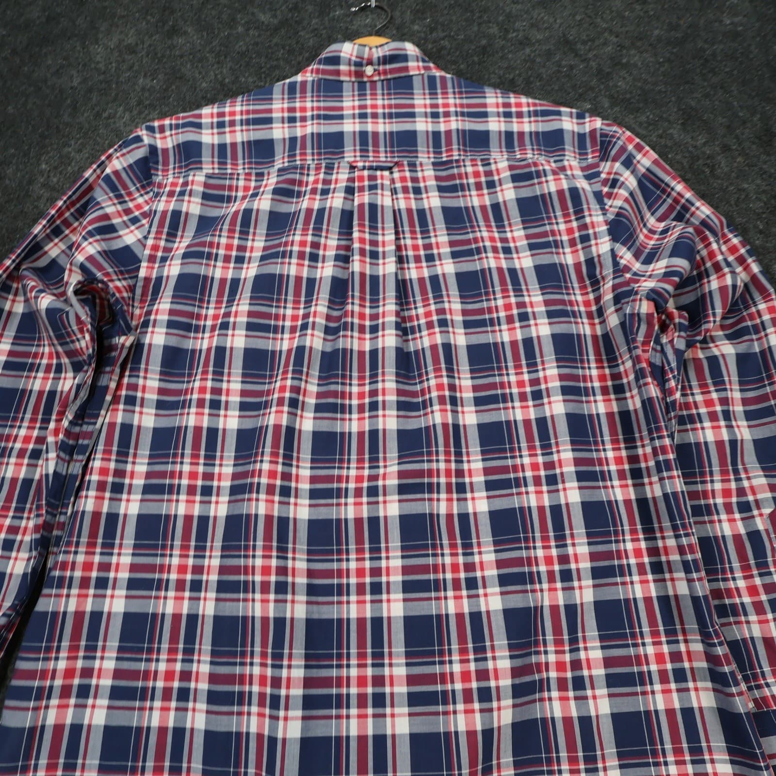 Maine New England Shirt Mens Small Blue Red Excellent Plaid Button Down - Thumbnail 11