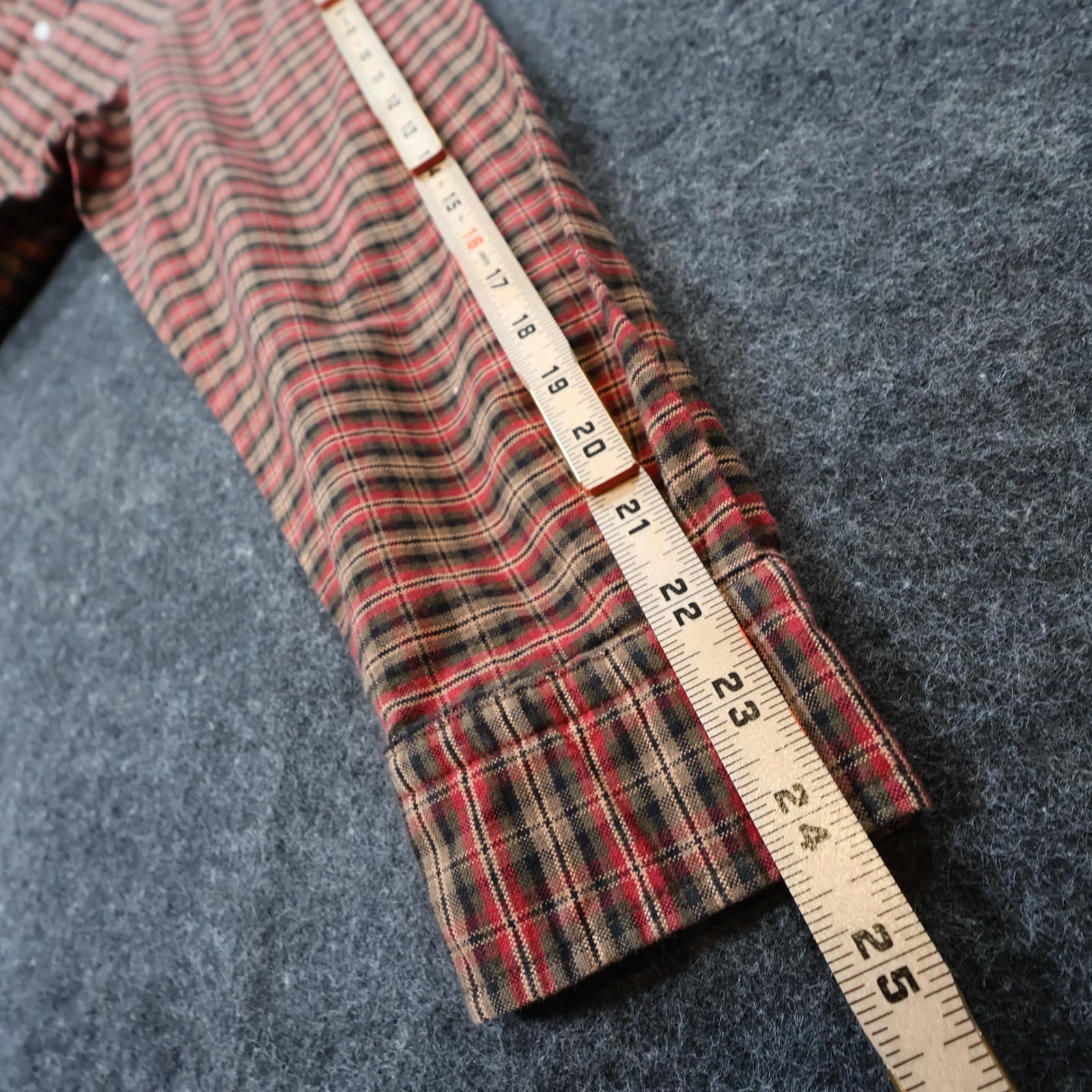 Cremieux Button Down Shirt Mens Large Red Plaid Excellent Plaid Pattern - Thumbnail 4