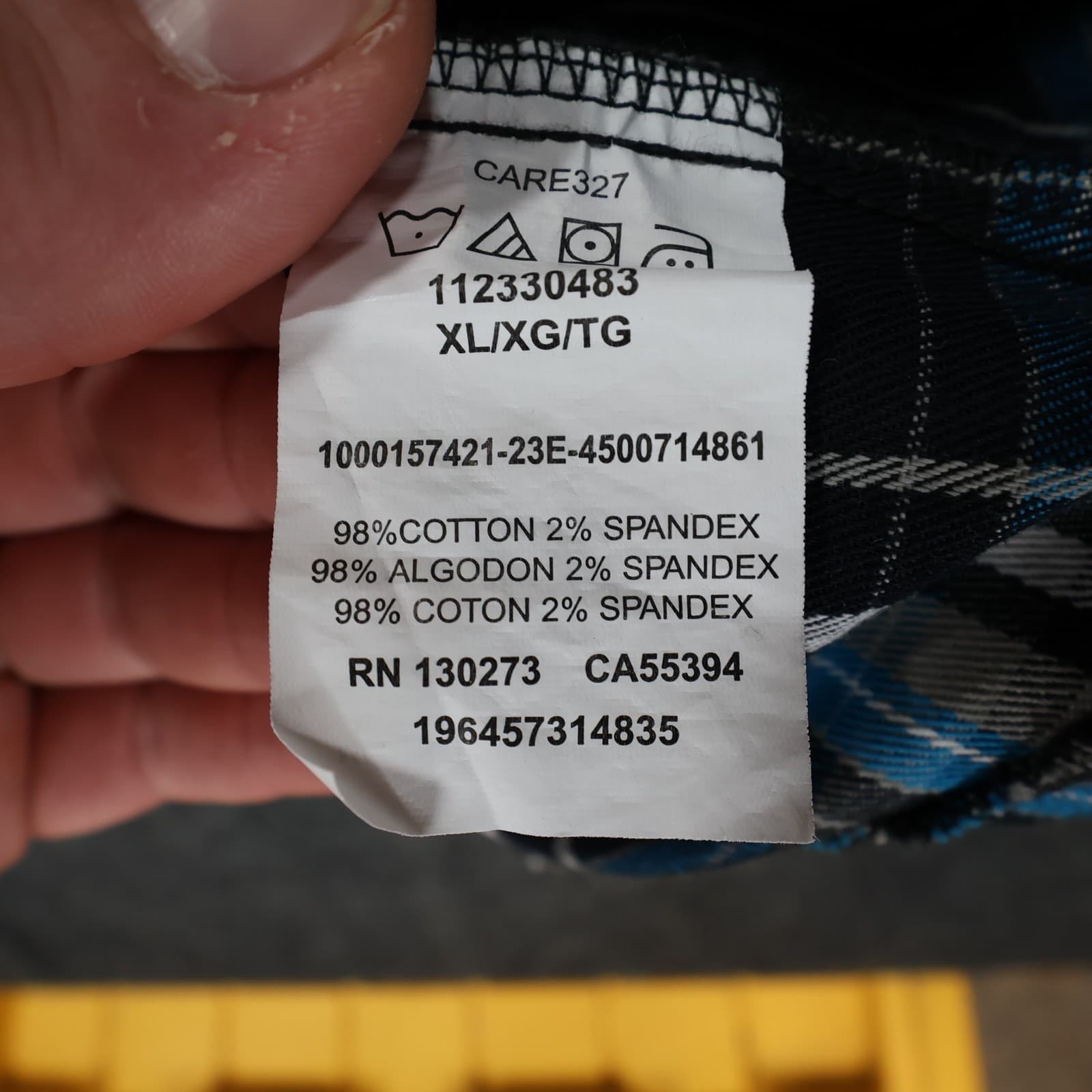 Wrangler Western Shirt Mens XL Blue Excellent Advanced Comfort Plaid - Thumbnail 8