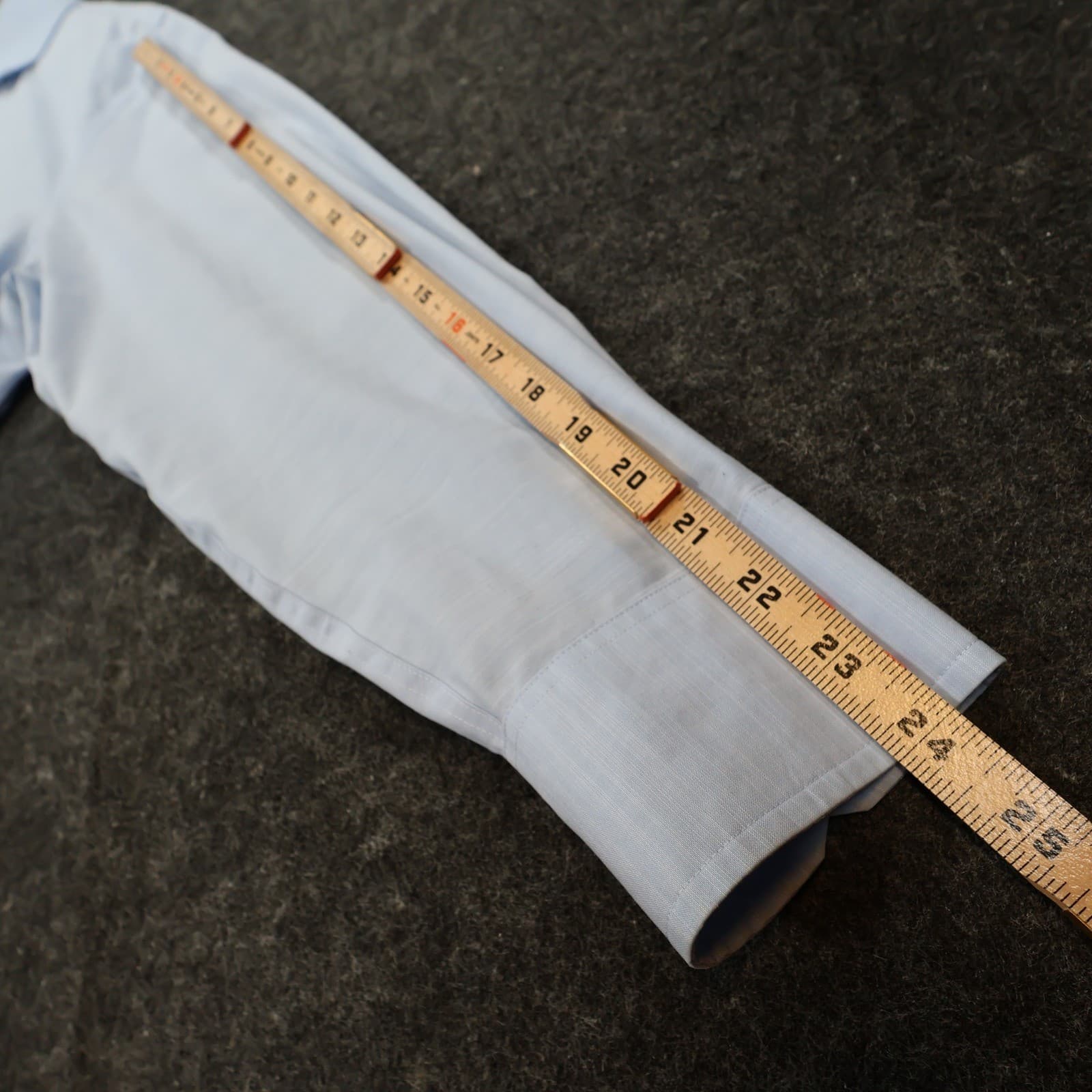 Joseph Abboud Dress Shirt Mens 16.5 32/33 Light Blue Excellent Long Sleeve - Thumbnail 4