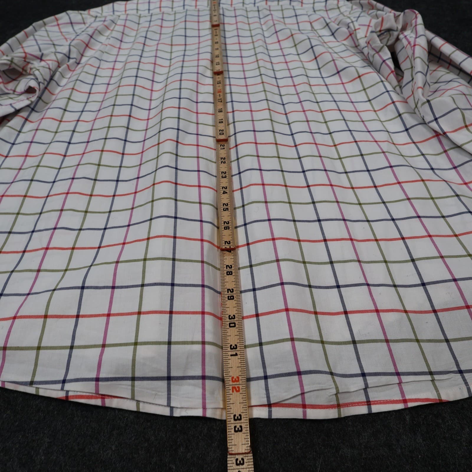 Southern Pines Button Down Mens XXL White Excellent Plaid Shirt - Thumbnail 5