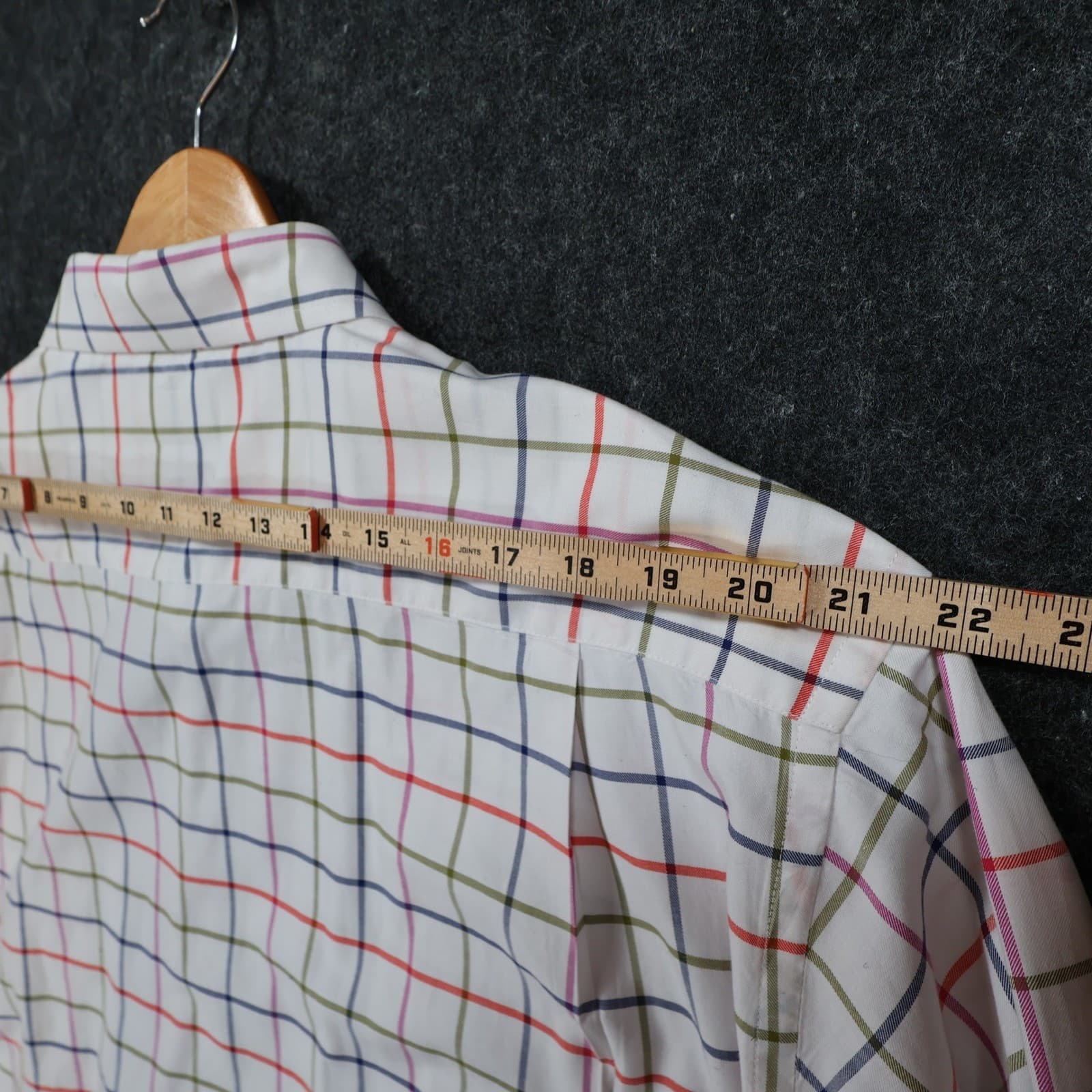 Southern Pines Button Down Mens XXL White Excellent Plaid Shirt - Thumbnail 6