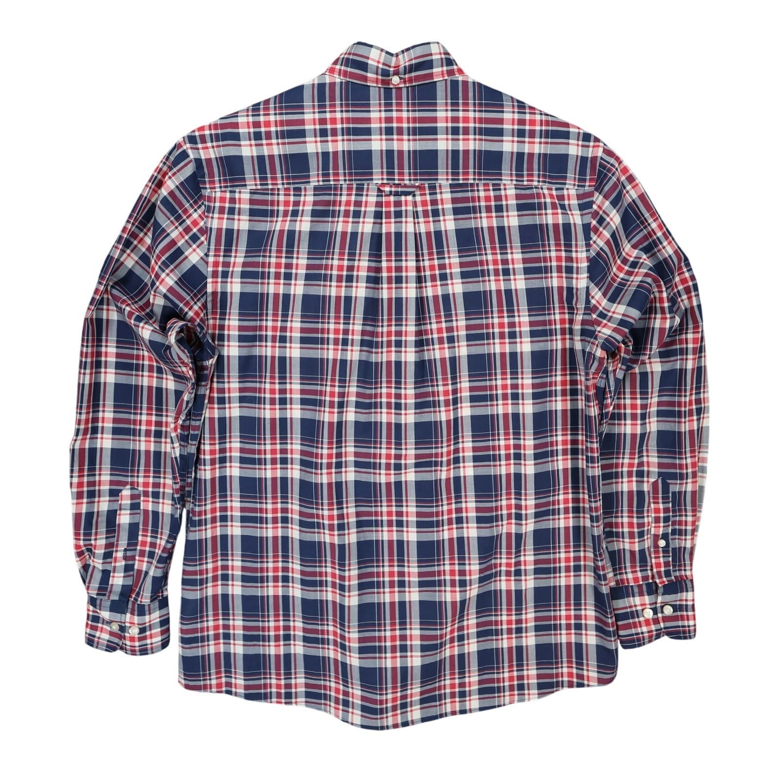 Maine New England Shirt Mens Small Blue Red Excellent Plaid Button Down - Thumbnail 2