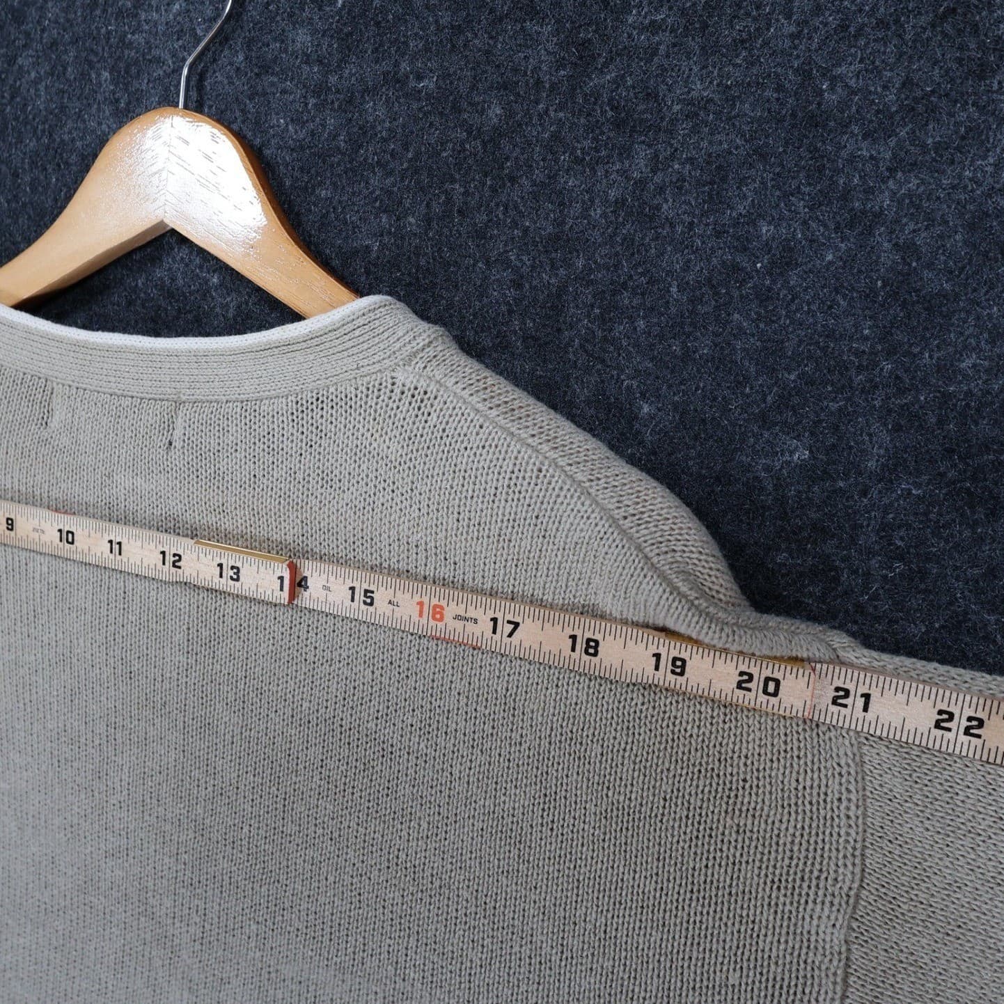 American Outpost Sweater Mens S Tan Excellent V-Neck Striped Sleeve - Thumbnail 5