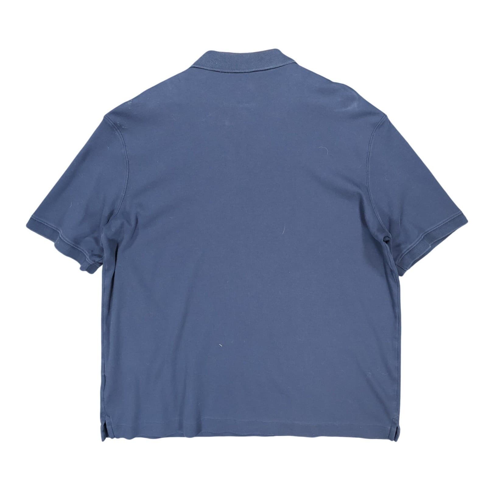 Lands End Polo Mens XL Blue Excellent Pima Cotton Short Sleeve - Thumbnail 2