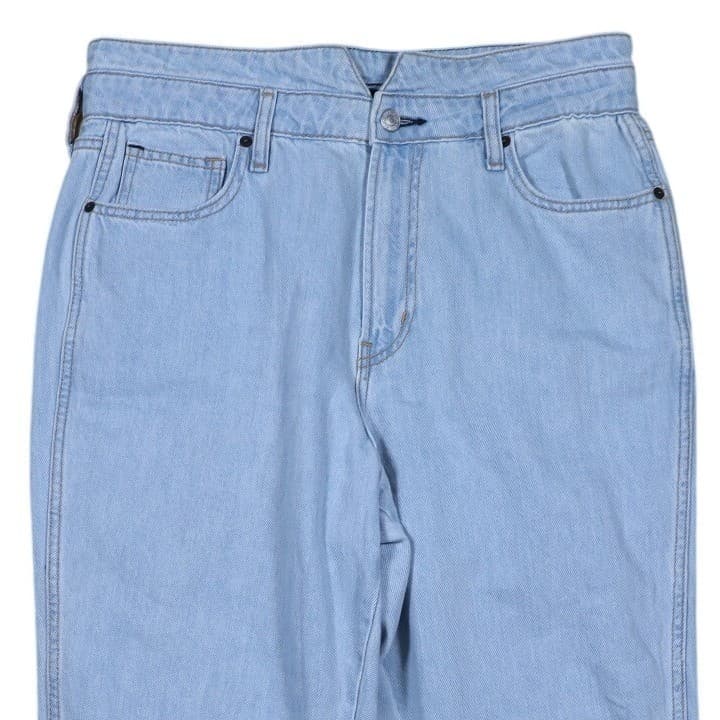 ARIZONA JEAN CO Womens Light Wash Denim Jeans Size 13 High Rise Straight Leg - Thumbnail 3