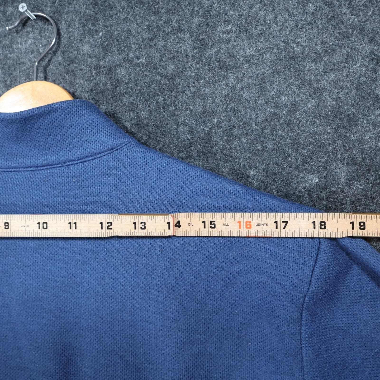 Adidas Quarter Zip Pullover Mens Medium Blue Excellent Textured Chest Pocket - Thumbnail 6