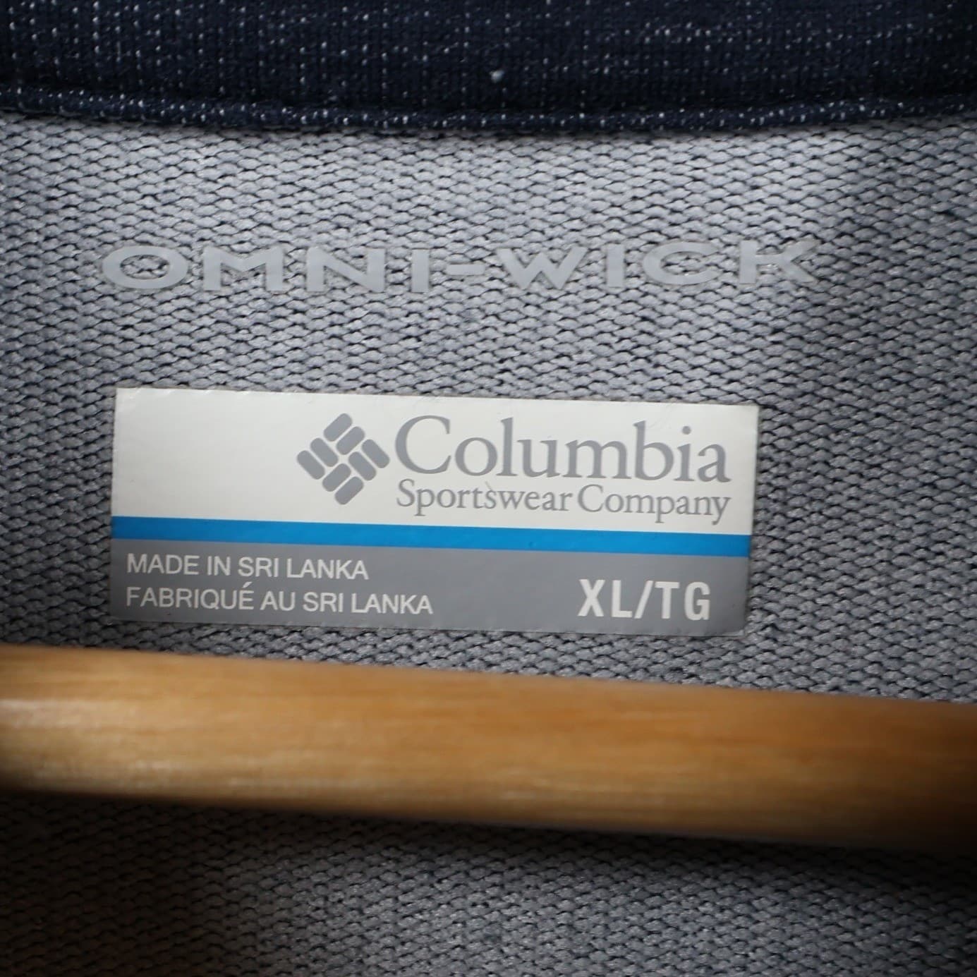 Columbia Quarter Zip Pullover Mens XL Blue Excellent Omni-Wick AM0081 - Thumbnail 7