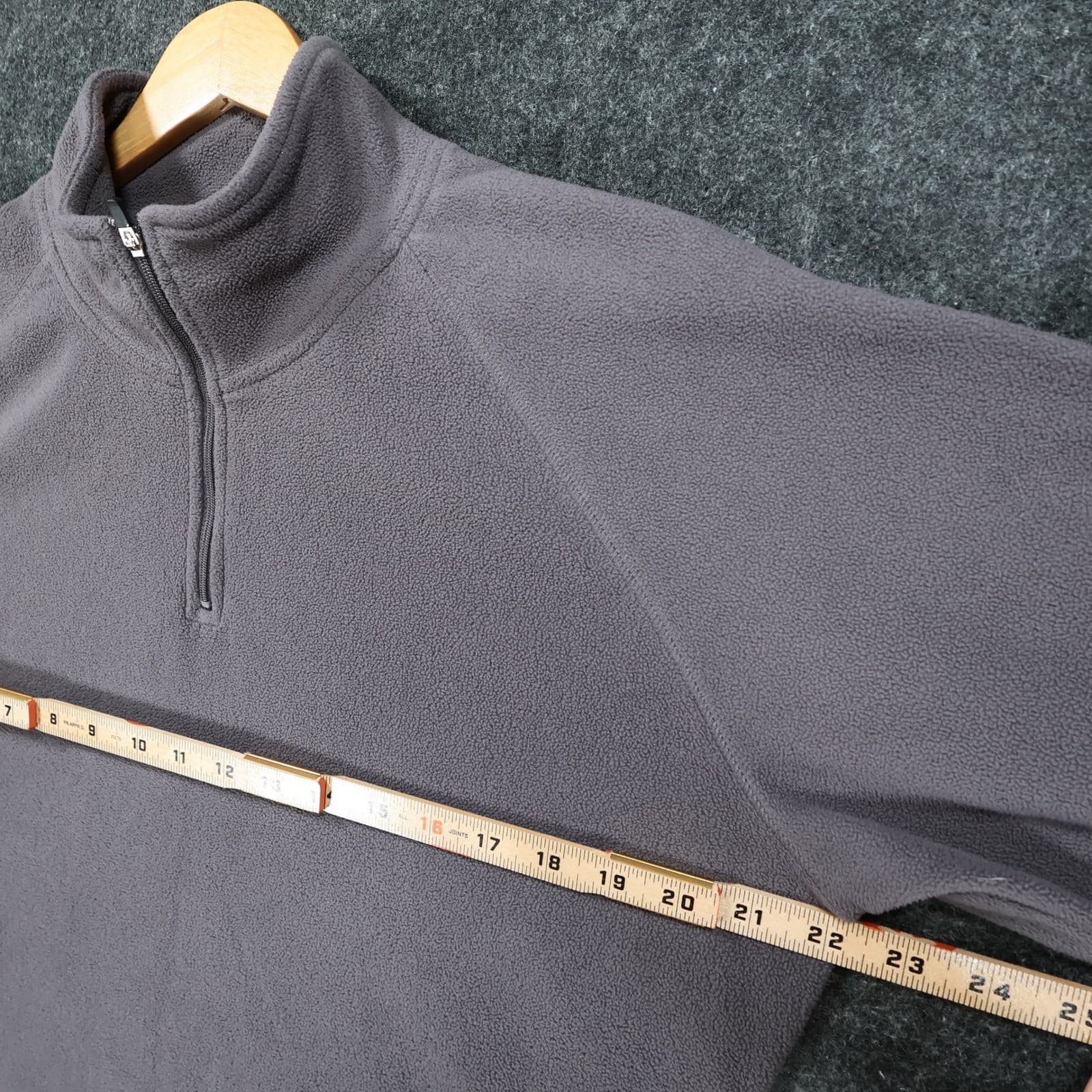 C9 by Champion Quarter Zip Pullover Mens XL Gray Excellent Mock Neck Fleece - Thumbnail 3