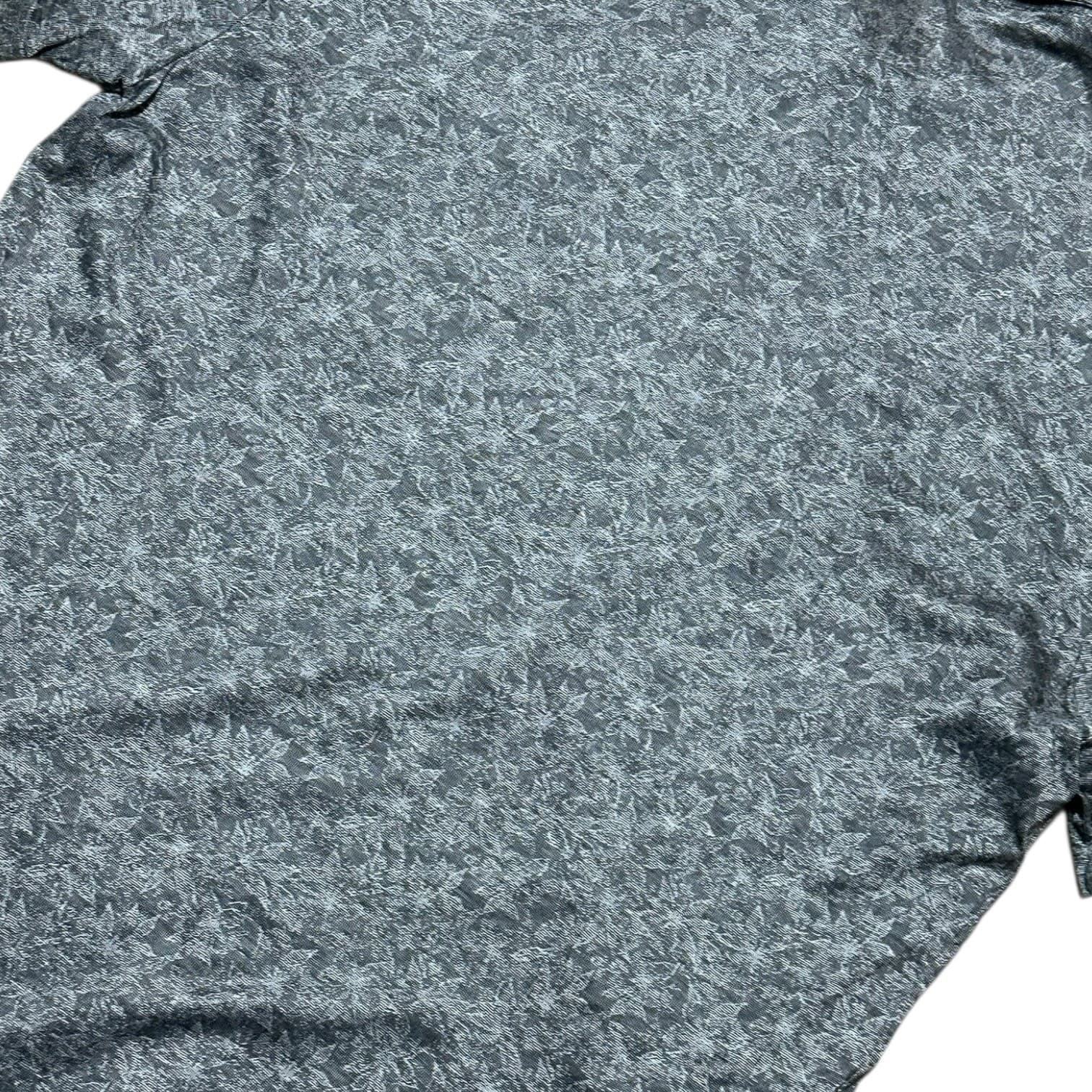 Gionfriddo Men's Size XXL Gray Patterned Short Sleeve Shirt Polyester Blend - Thumbnail 4