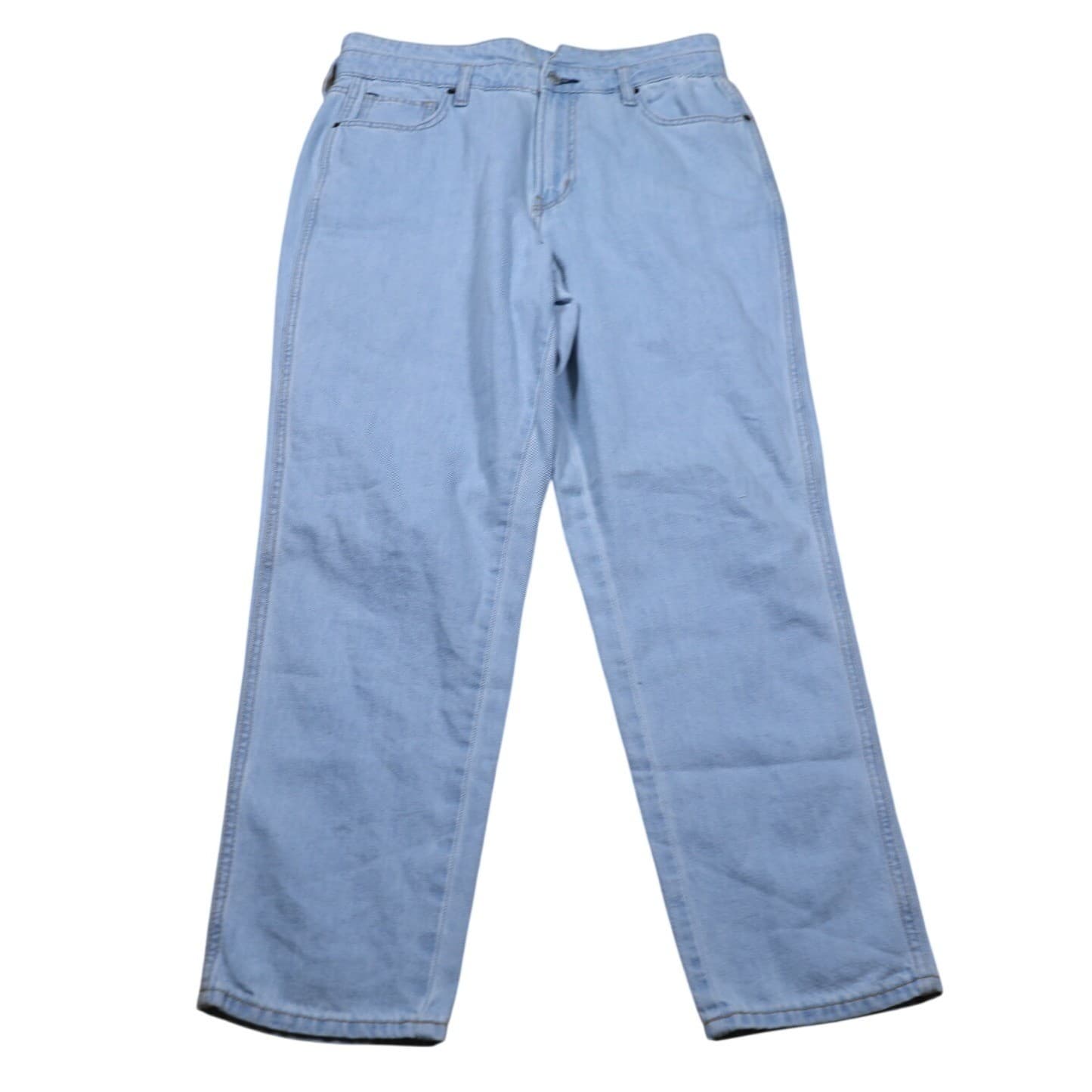 ARIZONA JEAN CO Womens Light Wash Denim Jeans Size 13 High Rise Straight Leg - Thumbnail 5