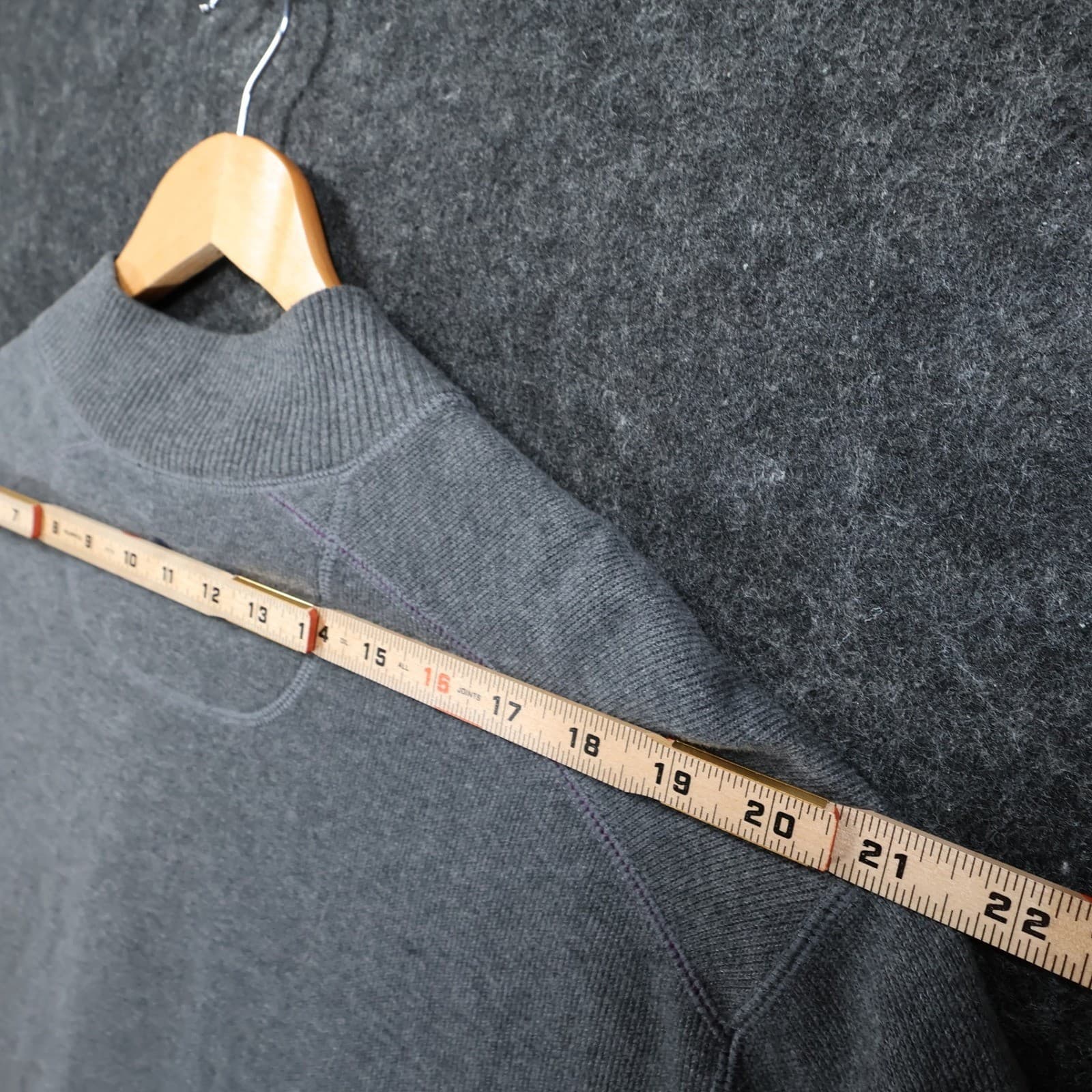 Tommy Bahama Quarter Zip Mens XL Gray Excellent Reversible Cotton - Thumbnail 5