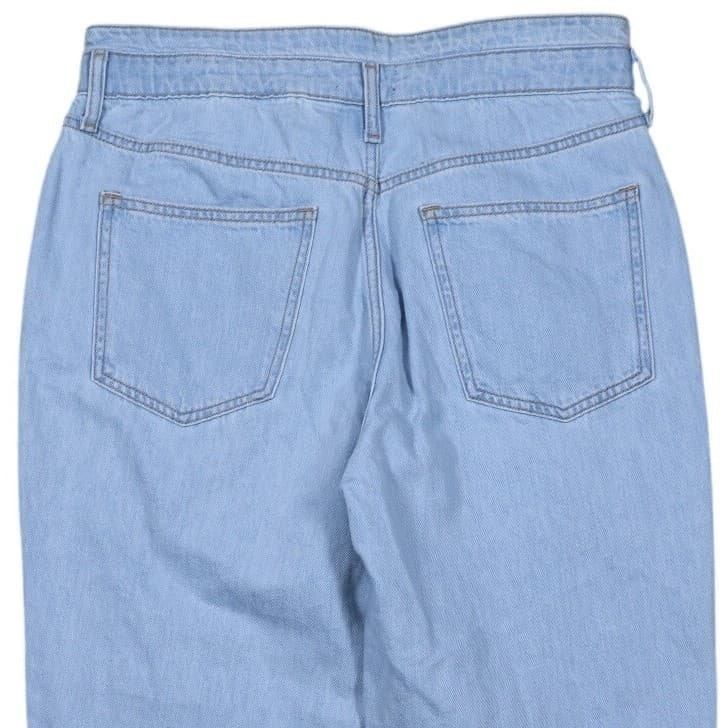 ARIZONA JEAN CO Womens Light Wash Denim Jeans Size 13 High Rise Straight Leg - Thumbnail 4