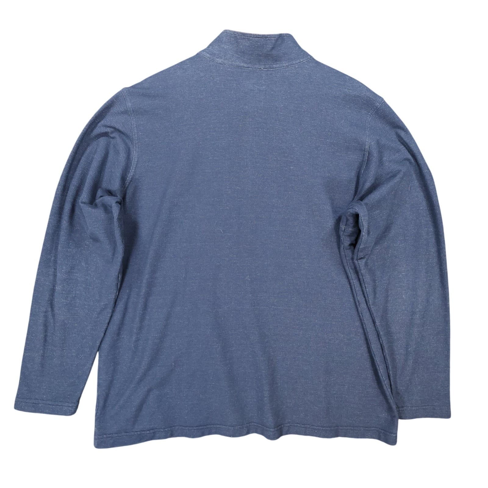 Columbia Quarter Zip Pullover Mens XL Blue Excellent Omni-Wick AM0081 - Thumbnail 2
