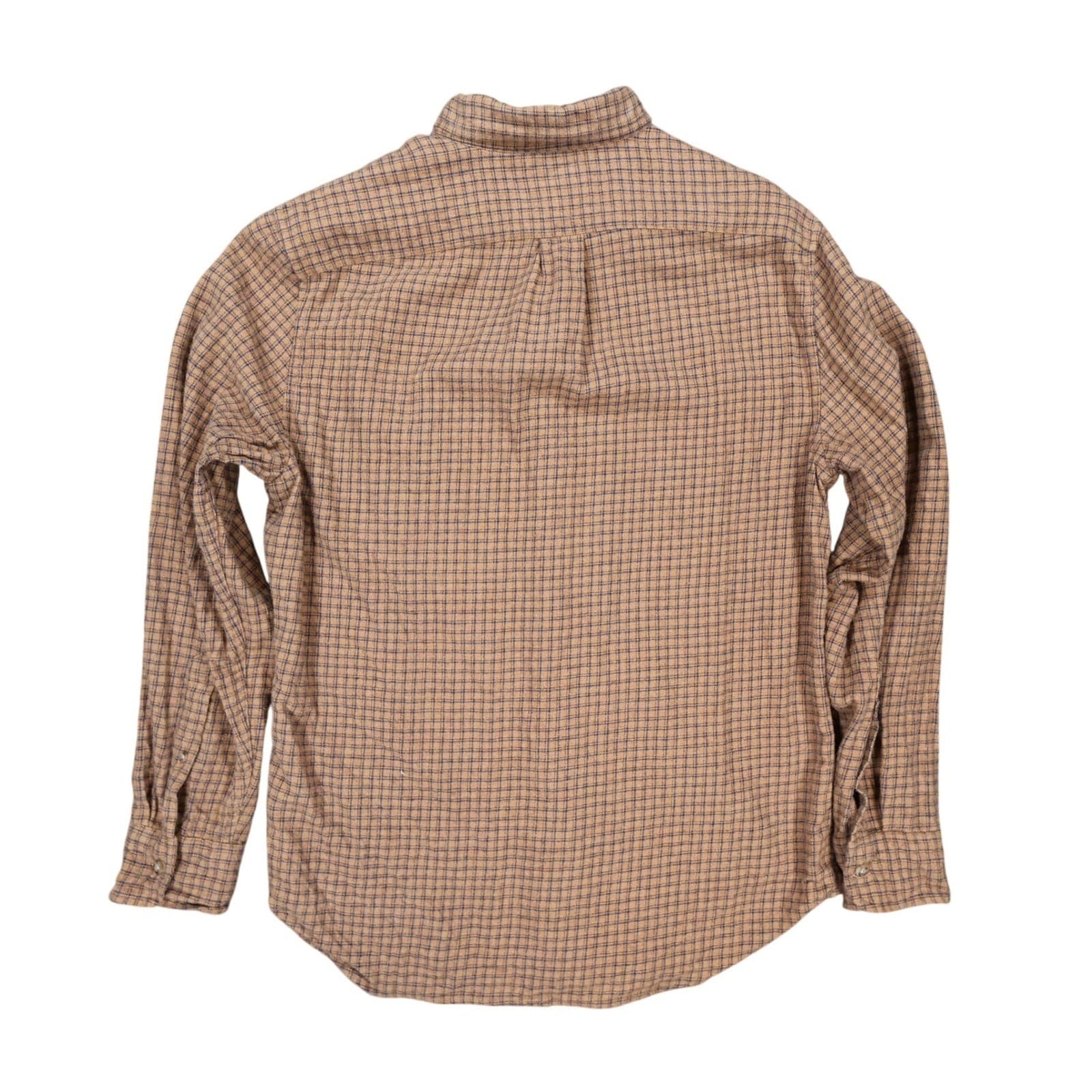 J.Crew Button Down Mens M Brown Excellent Plaid Brushed Twill - Thumbnail 2