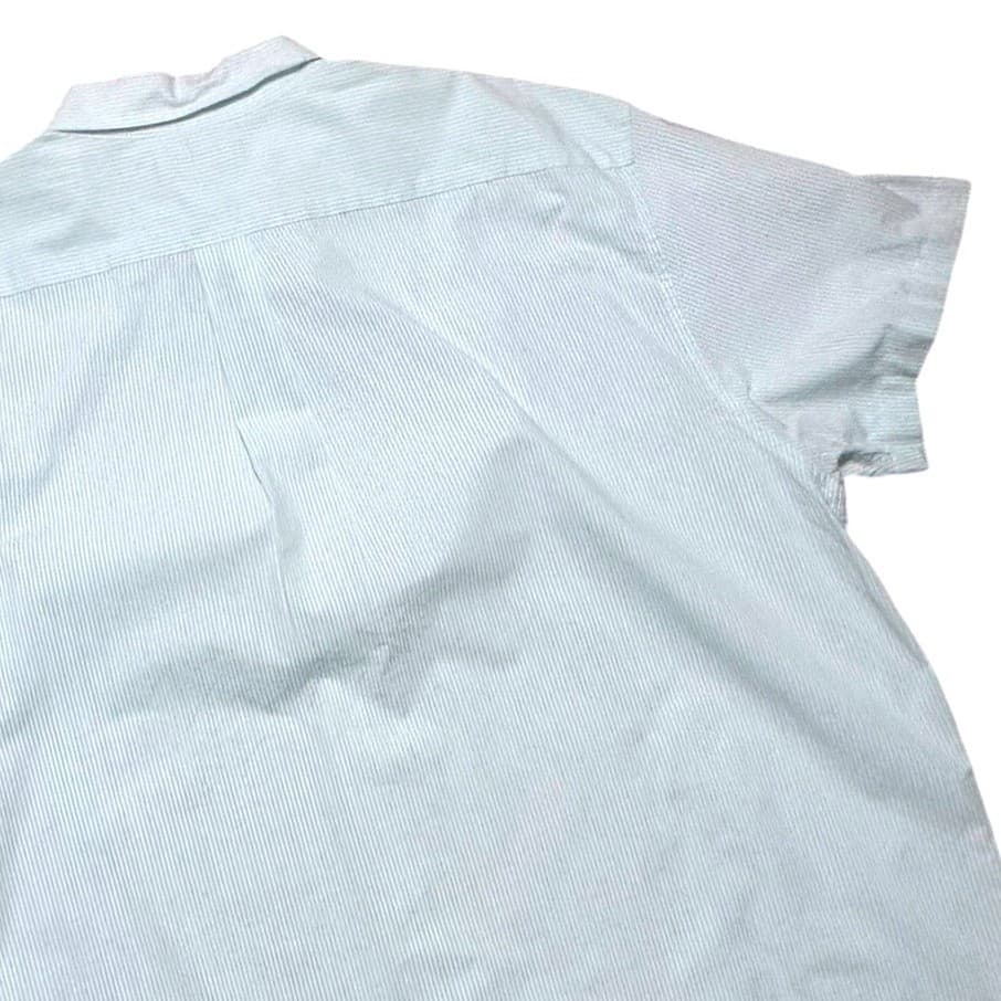 Roundtree & Yorke Mens XXL Short Sleeve Button Down Shirt Stripe - Thumbnail 2