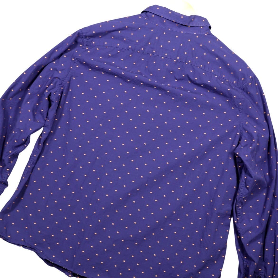 Goodfellow Co Mens Long Sleeve Button Down Shirt Purple Small Dot Print XXL - Thumbnail 3
