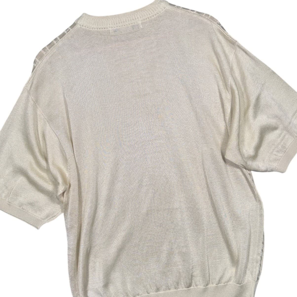 IRVINE PARK Mens XLG Tan Cable Knit Short Sleeve Sweater - Thumbnail 4