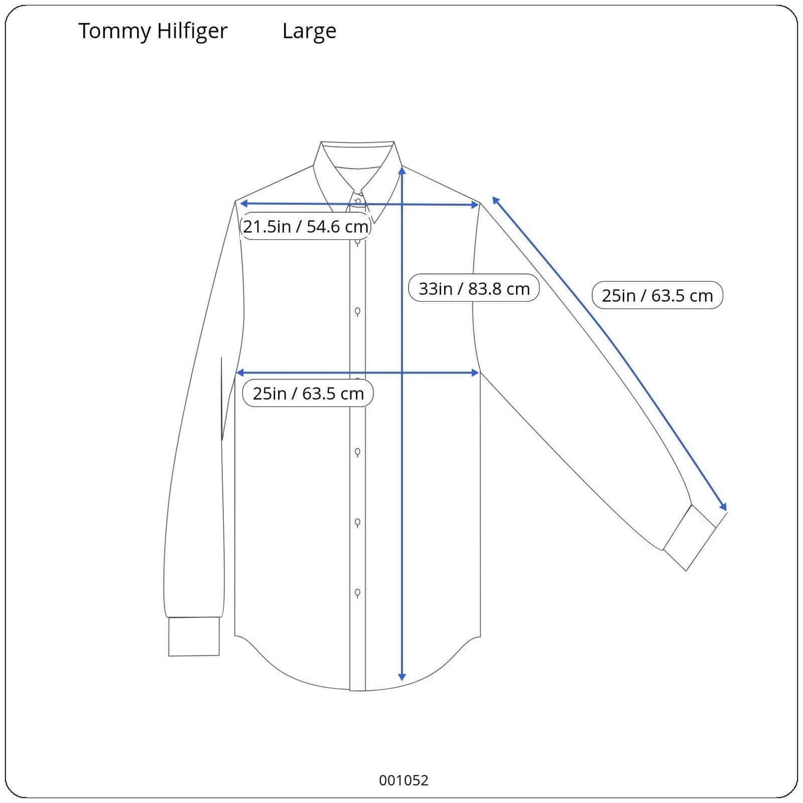 Tommy Hilfiger Golf Mens Button Down Shirt Long Sleeve Blue Gingham Size Large - Thumbnail 8