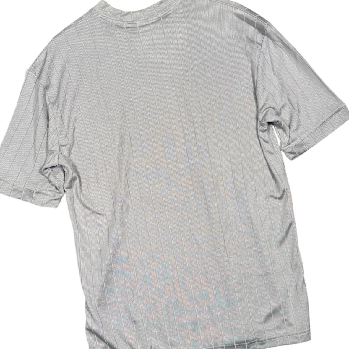 IRVINE PARK Mens Gray Vertical Stripe Short Sleeve T-Shirt Size L XL - Thumbnail 4