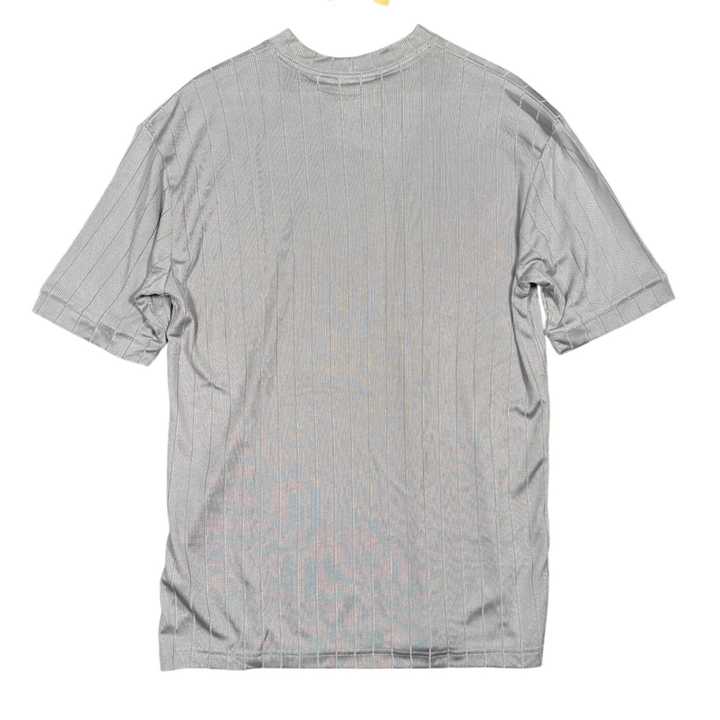 IRVINE PARK Mens Gray Vertical Stripe Short Sleeve T-Shirt Size L XL - Thumbnail 2