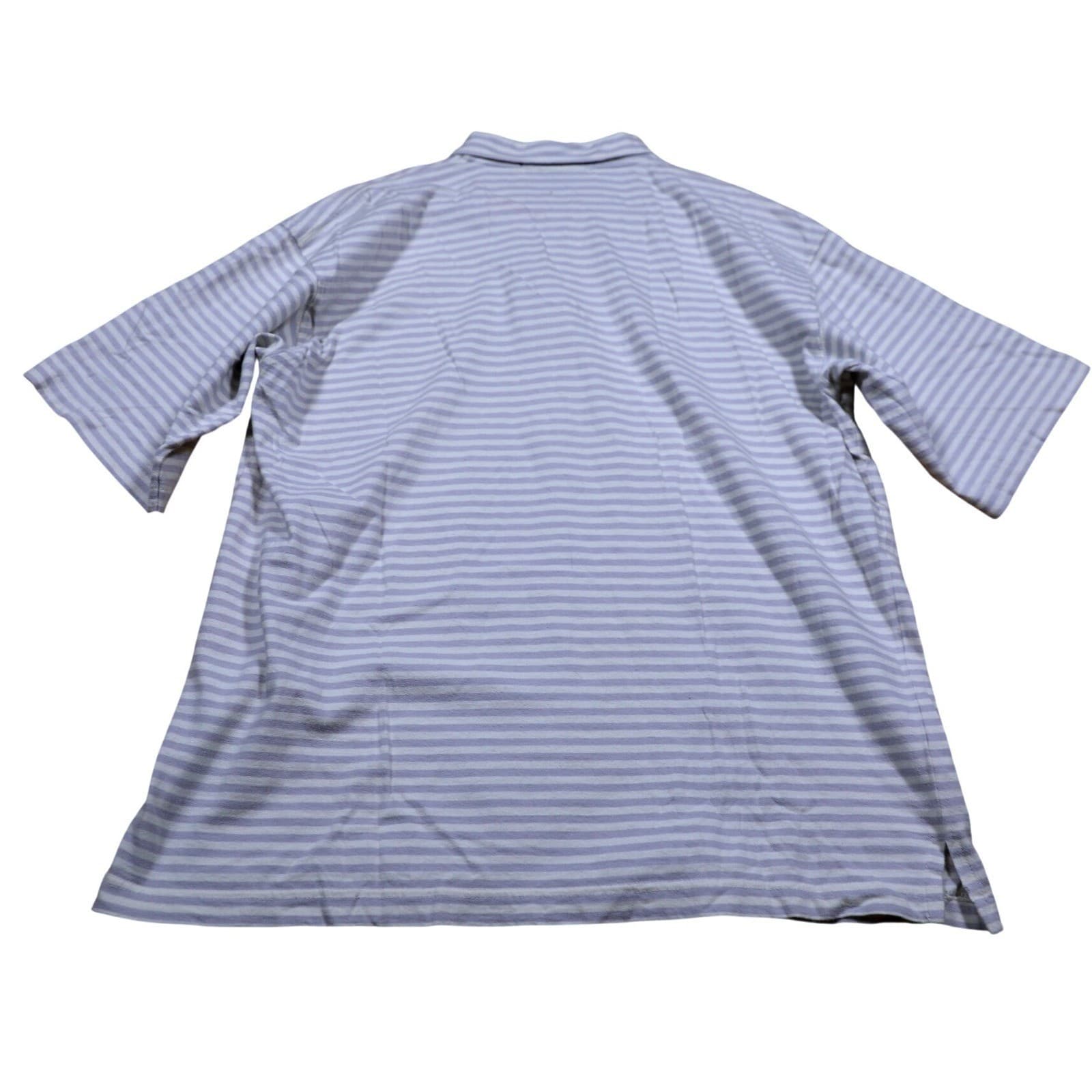 Wimbledon Collection Racquet Club Mens Striped Polo Shirt Short Sleeve Size L - Thumbnail 6
