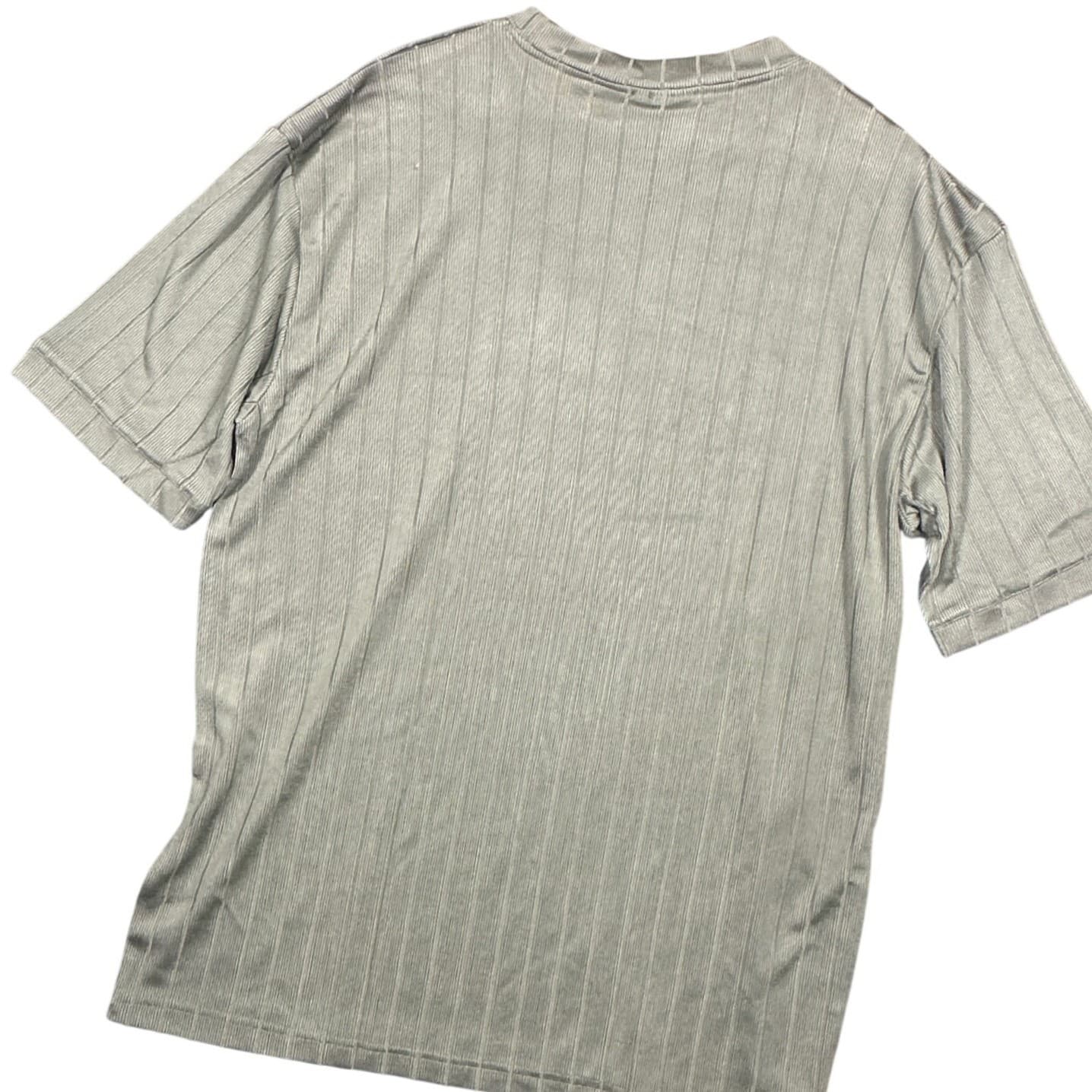 Irvine Park Men's Gray Striped Short Sleeve T-Shirt XLG - Thumbnail 4