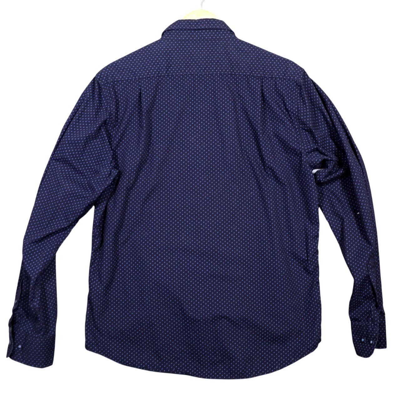 Beverly Hills Polo Club Mens Long Sleeve Button Down Shirt Navy Size L - Thumbnail 2