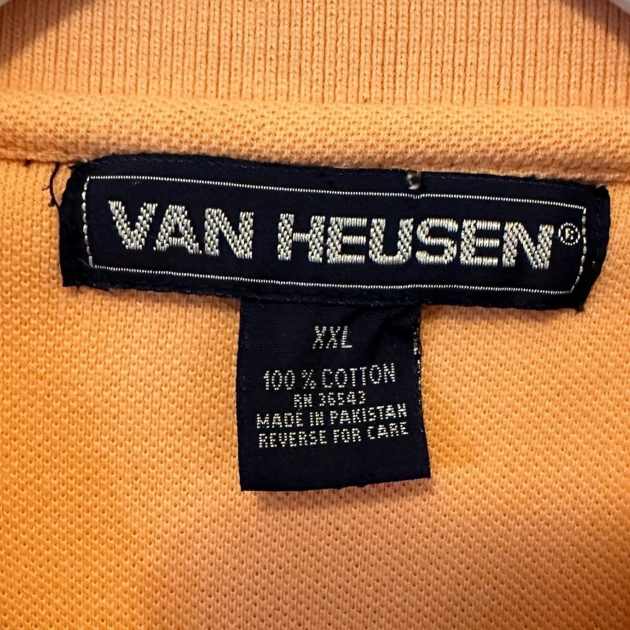 Van Heusen Men's Coral Short Sleeve Polo Shirt Size XXL Cotton - Thumbnail 7