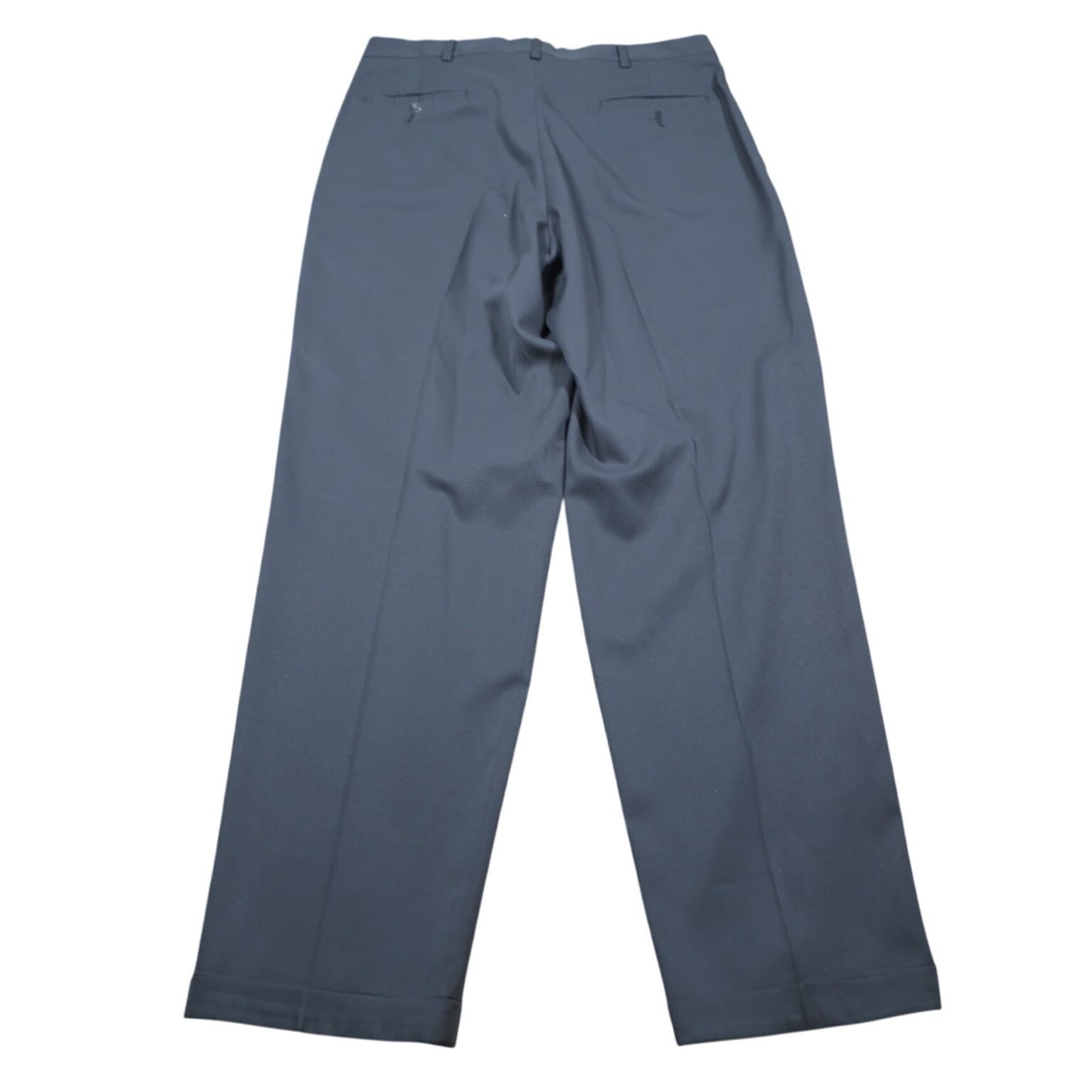 John Henry Mens Gray Pleated Front Micro Denier Polyester Dress Pants 34x32 - Thumbnail 6