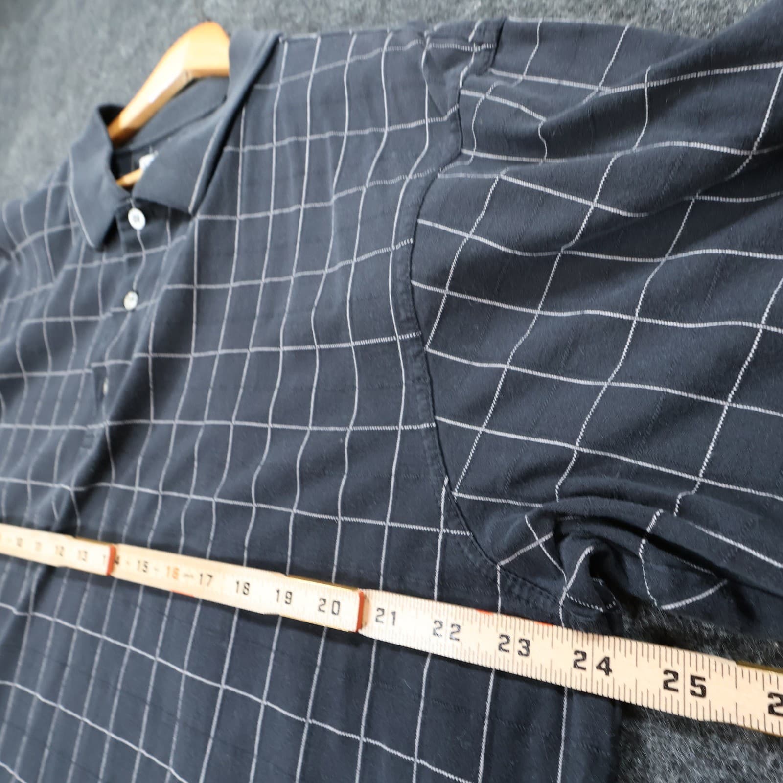 Grand Slam Polo Mens XL Navy Excellent Grid Pattern - Thumbnail 4