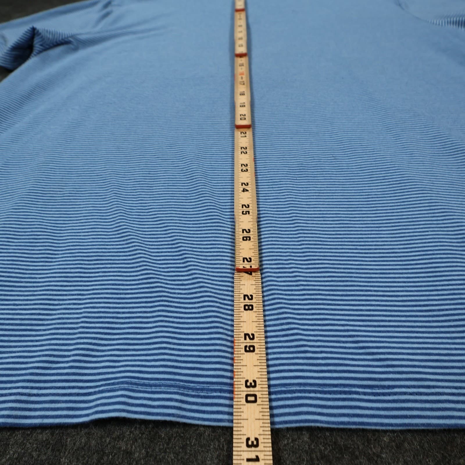 Member's Mark Polo Mens XXL Blue Excellent Striped Cotton Blend SOS15731 - Thumbnail 5