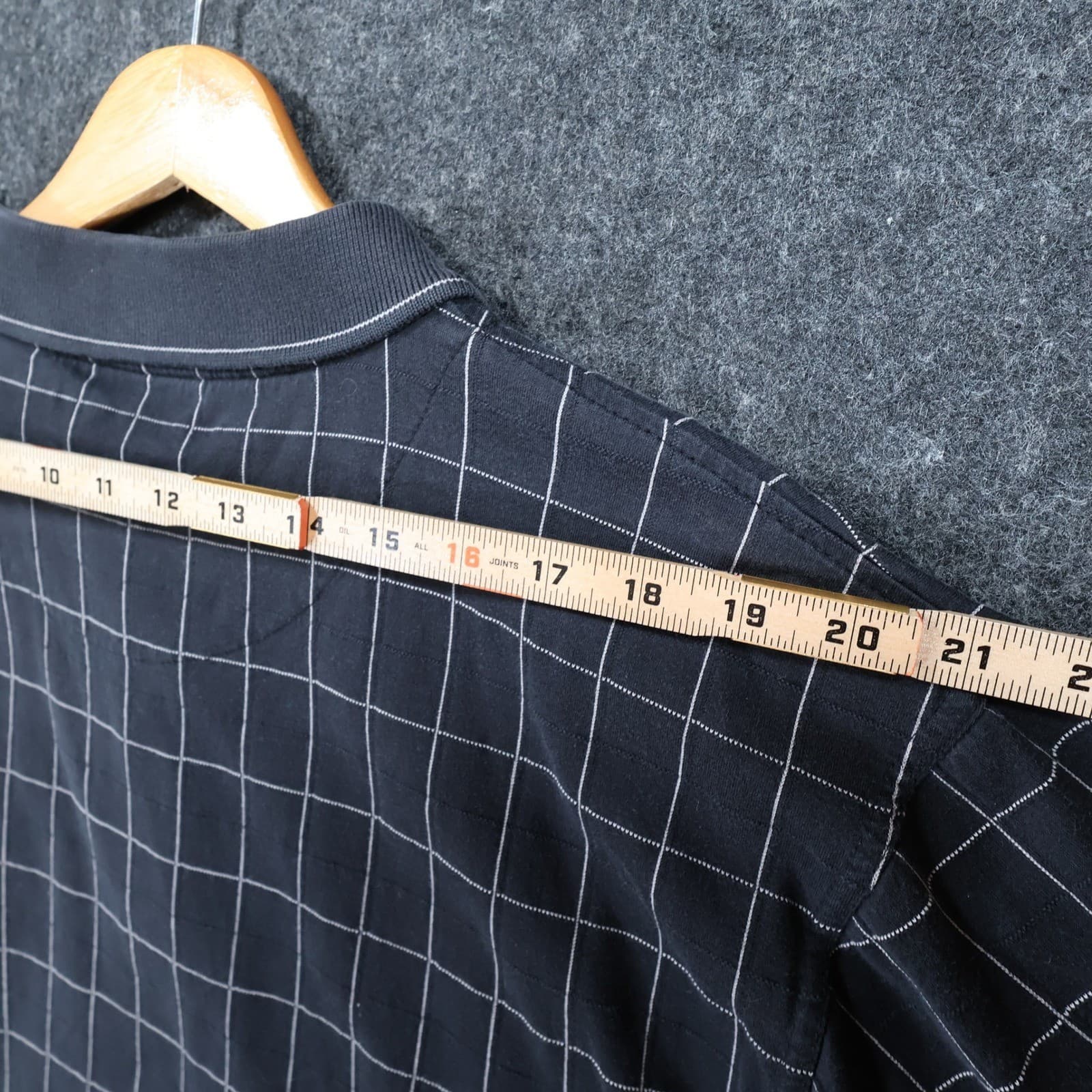Grand Slam Polo Mens XL Navy Excellent Grid Pattern - Thumbnail 6