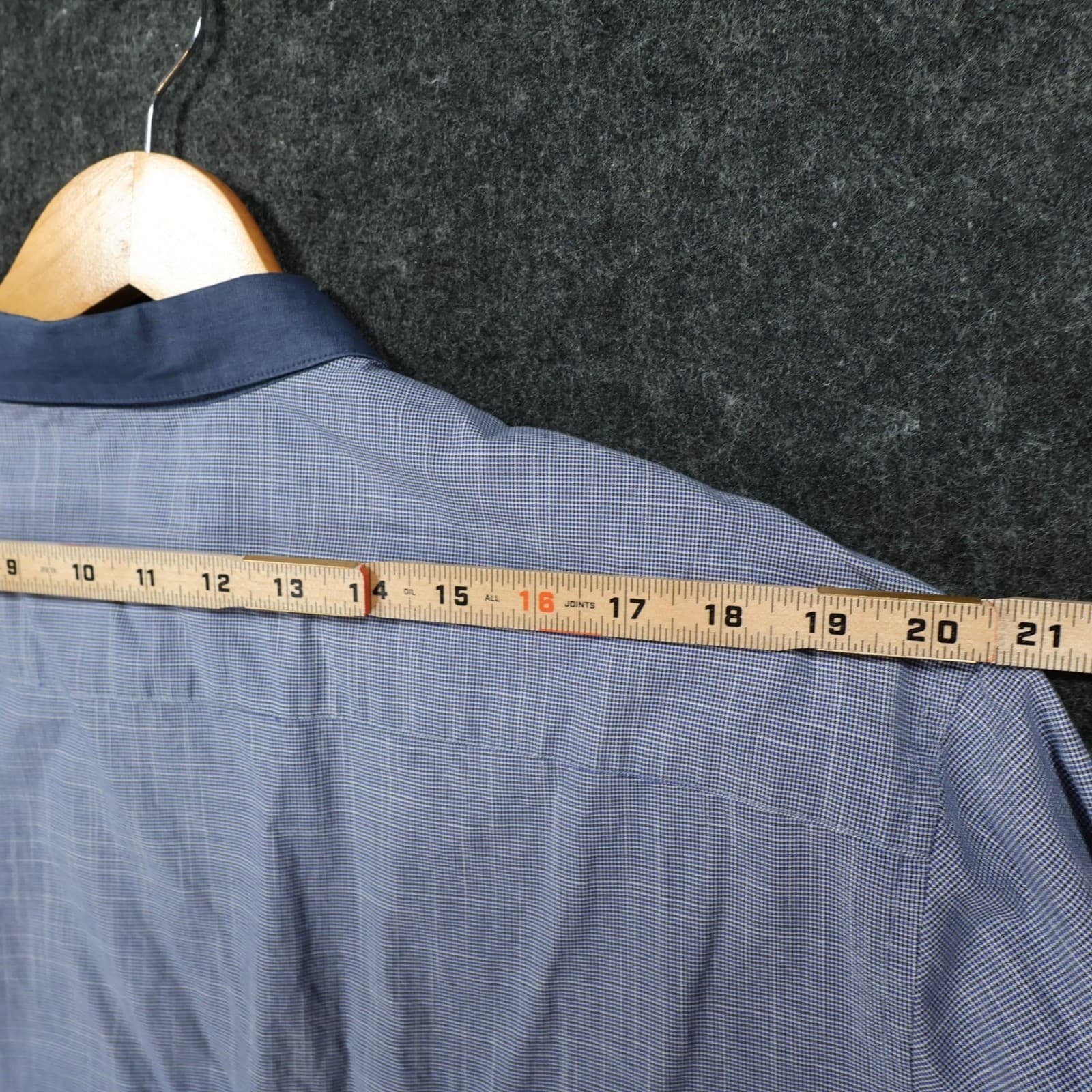 Calvin Klein Button Down Mens XXL Blue Excellent Ombre Pattern - Thumbnail 6