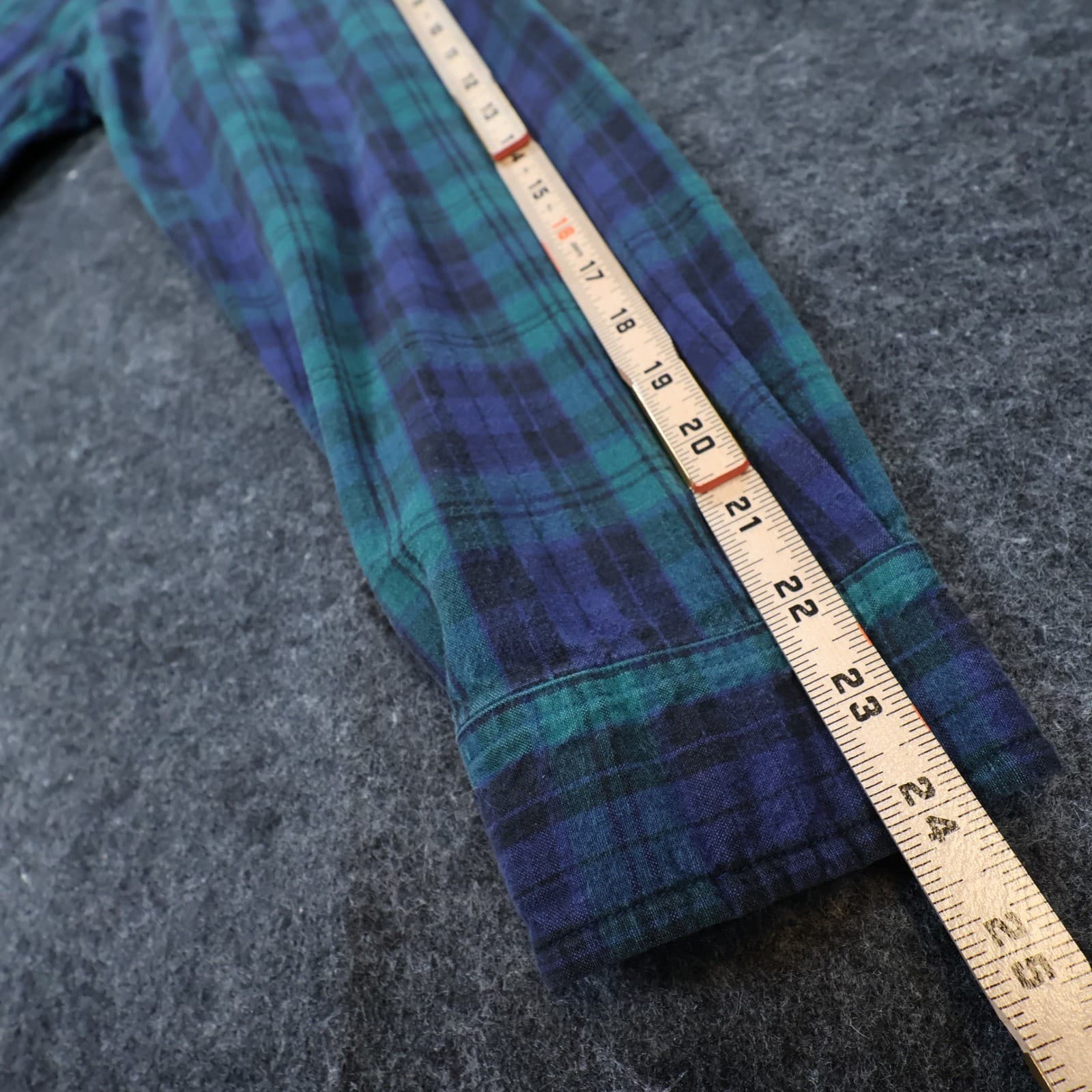 Specialty Collection Button Down Mens XL Green Excellent Plaid Flannel - Thumbnail 4