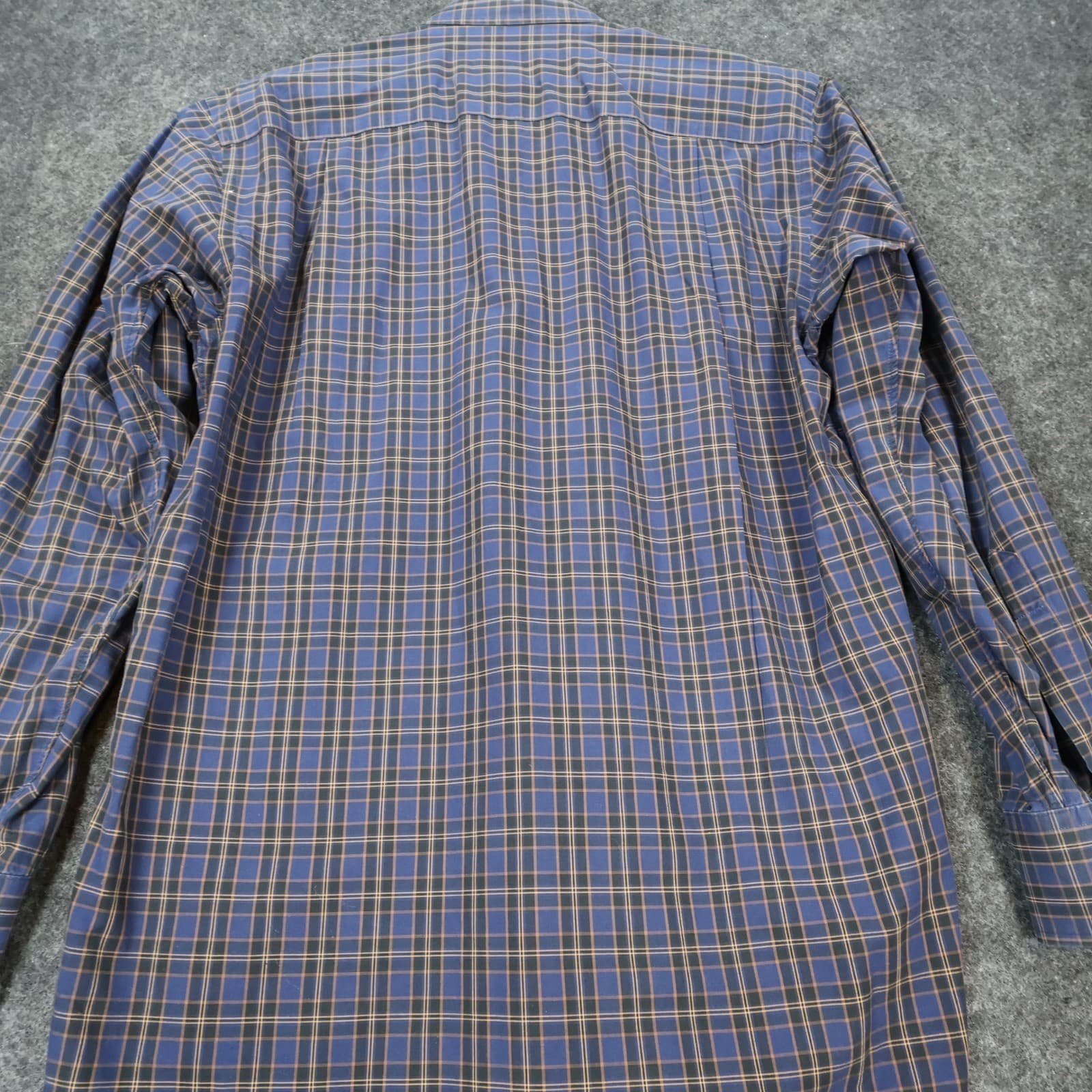 Scott Barber Button Up Mens M Blue Excellent Plaid Long Sleeve - Thumbnail 10