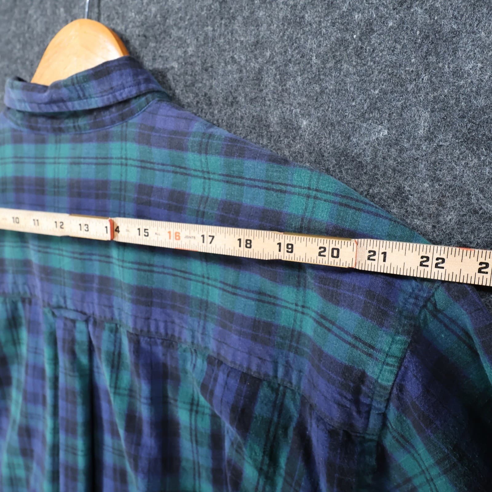 Specialty Collection Button Down Mens XL Green Excellent Plaid Flannel - Thumbnail 5