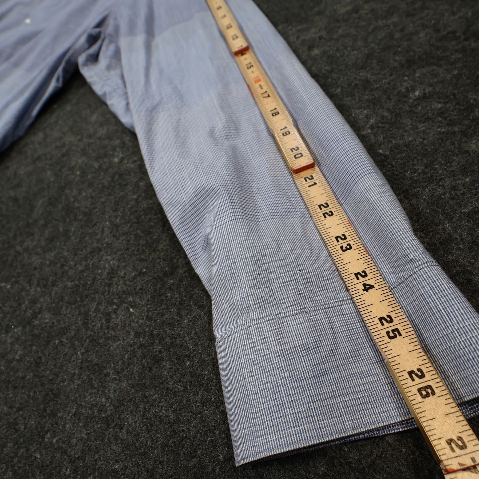 Calvin Klein Button Down Mens XXL Blue Excellent Ombre Pattern - Thumbnail 4