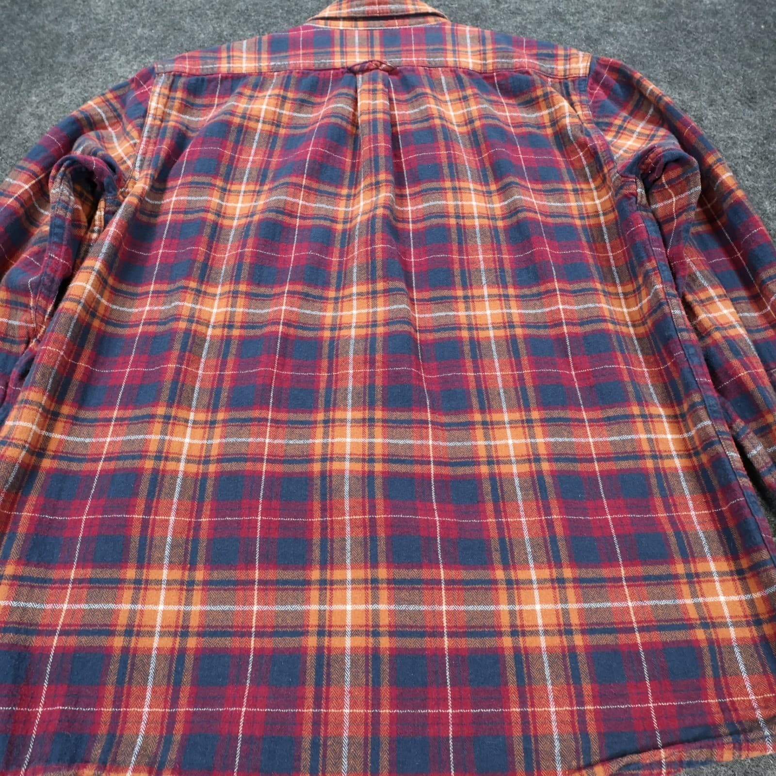 Eddie Bauer Flannel Shirt Mens Medium Multicolor Excellent Plaid Button Up - Thumbnail 10