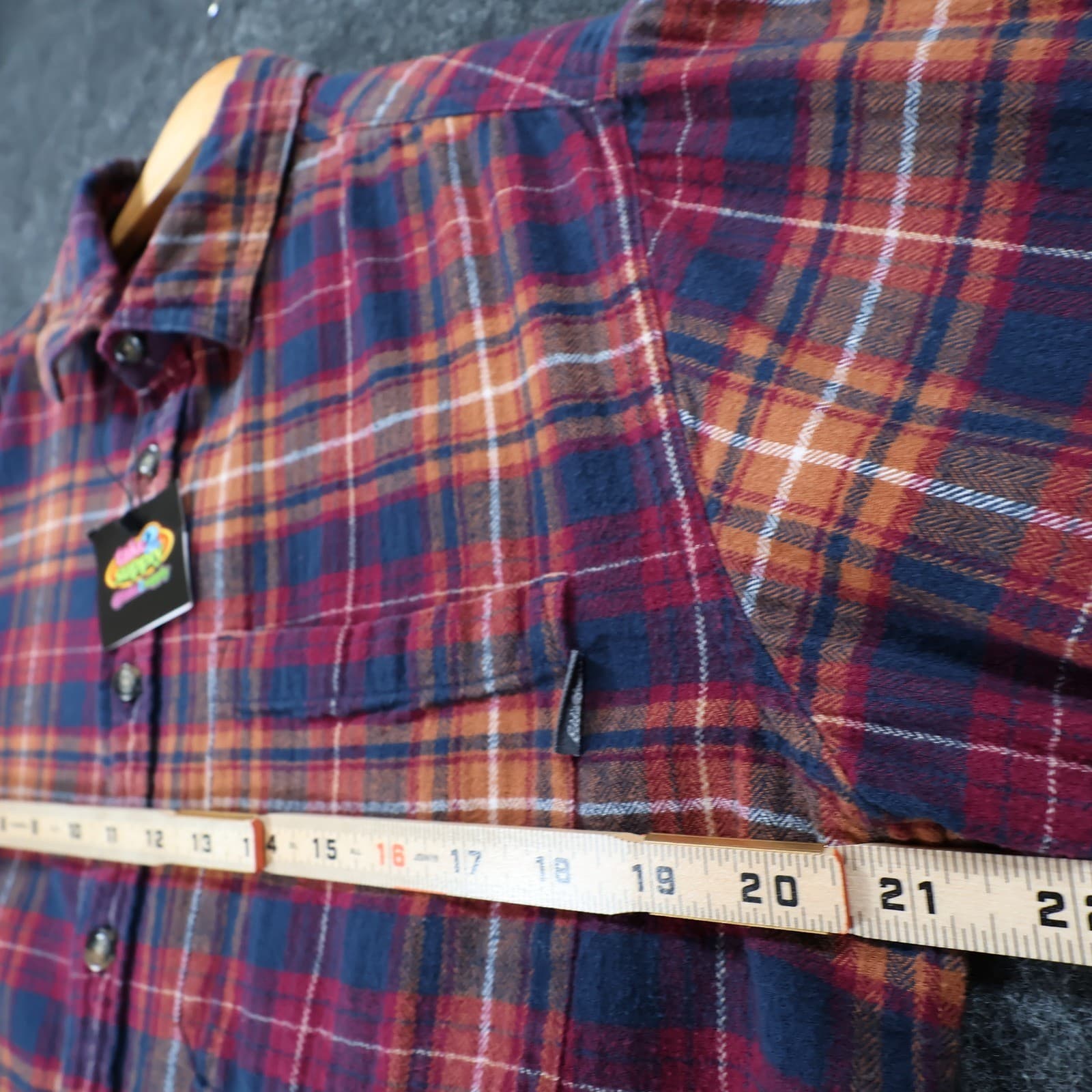 Eddie Bauer Flannel Shirt Mens Medium Multicolor Excellent Plaid Button Up - Thumbnail 3