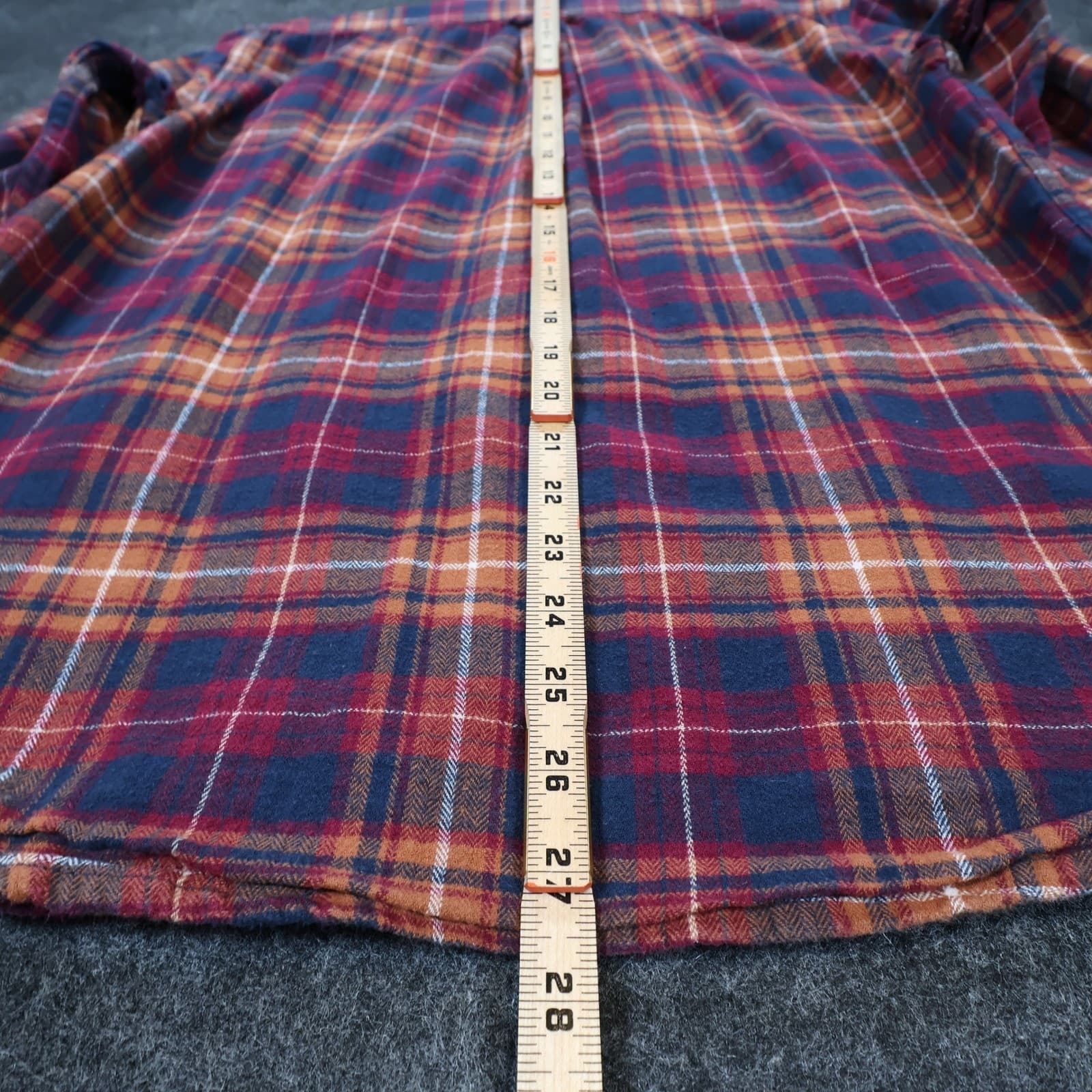 Eddie Bauer Flannel Shirt Mens Medium Multicolor Excellent Plaid Button Up - Thumbnail 5