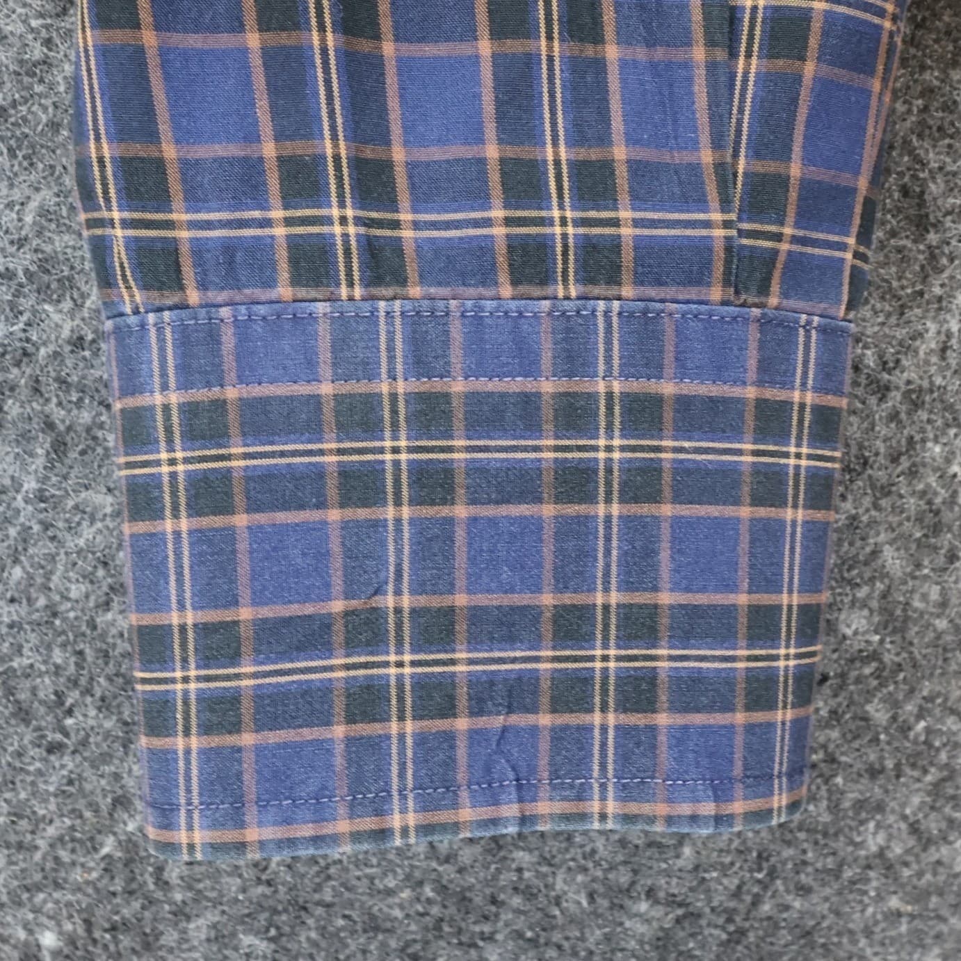 Scott Barber Button Up Mens M Blue Excellent Plaid Long Sleeve - Thumbnail 11