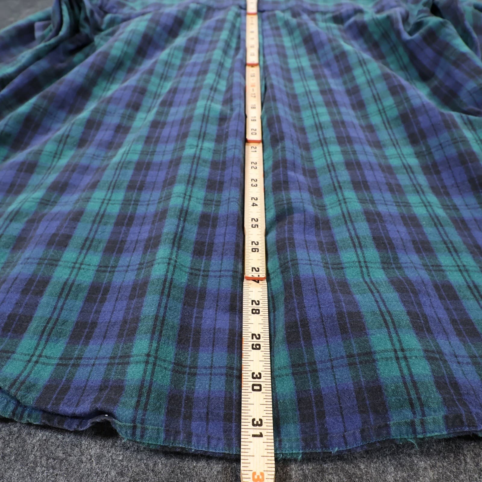 Specialty Collection Button Down Mens XL Green Excellent Plaid Flannel - Thumbnail 6