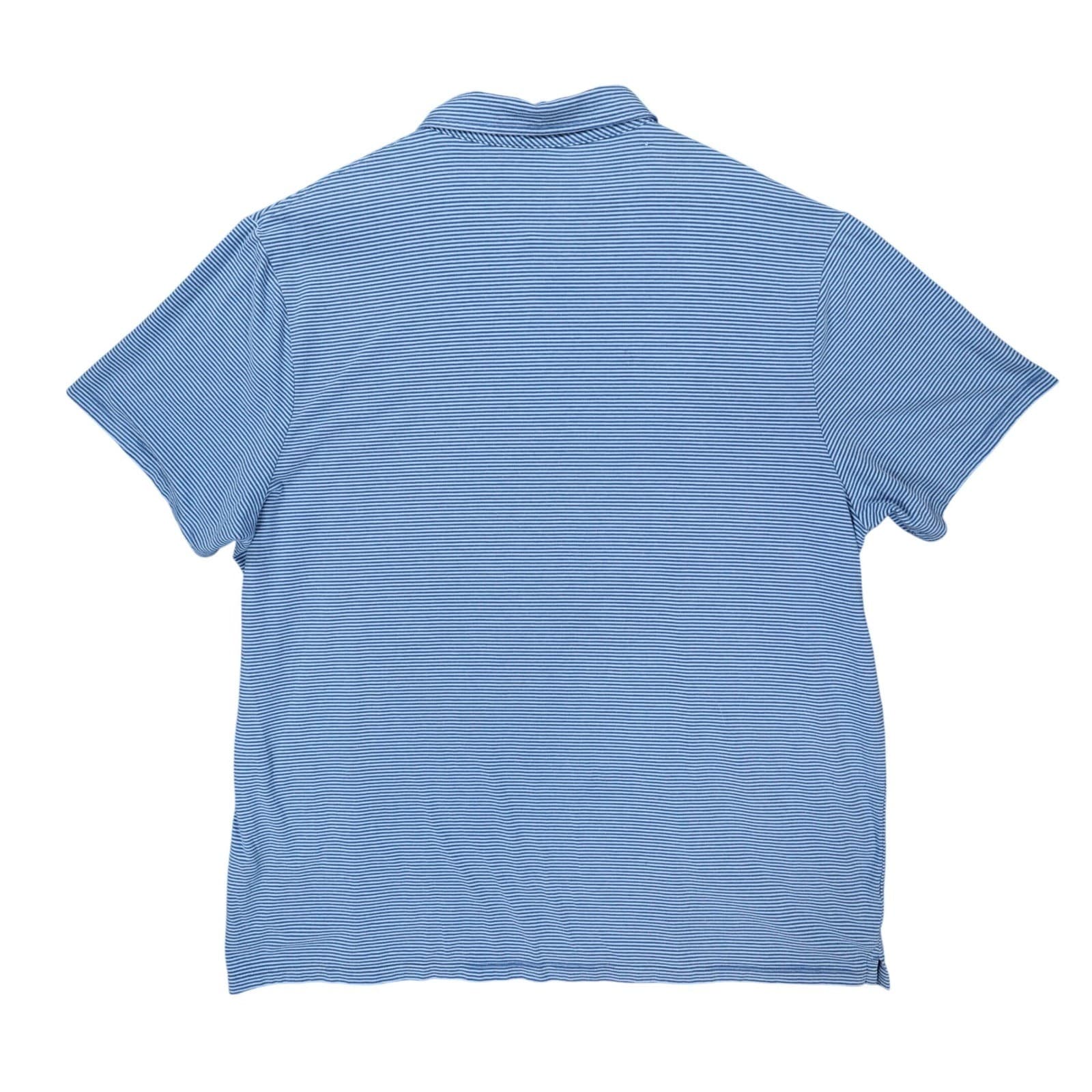 Member's Mark Polo Mens XXL Blue Excellent Striped Cotton Blend SOS15731 - Thumbnail 2