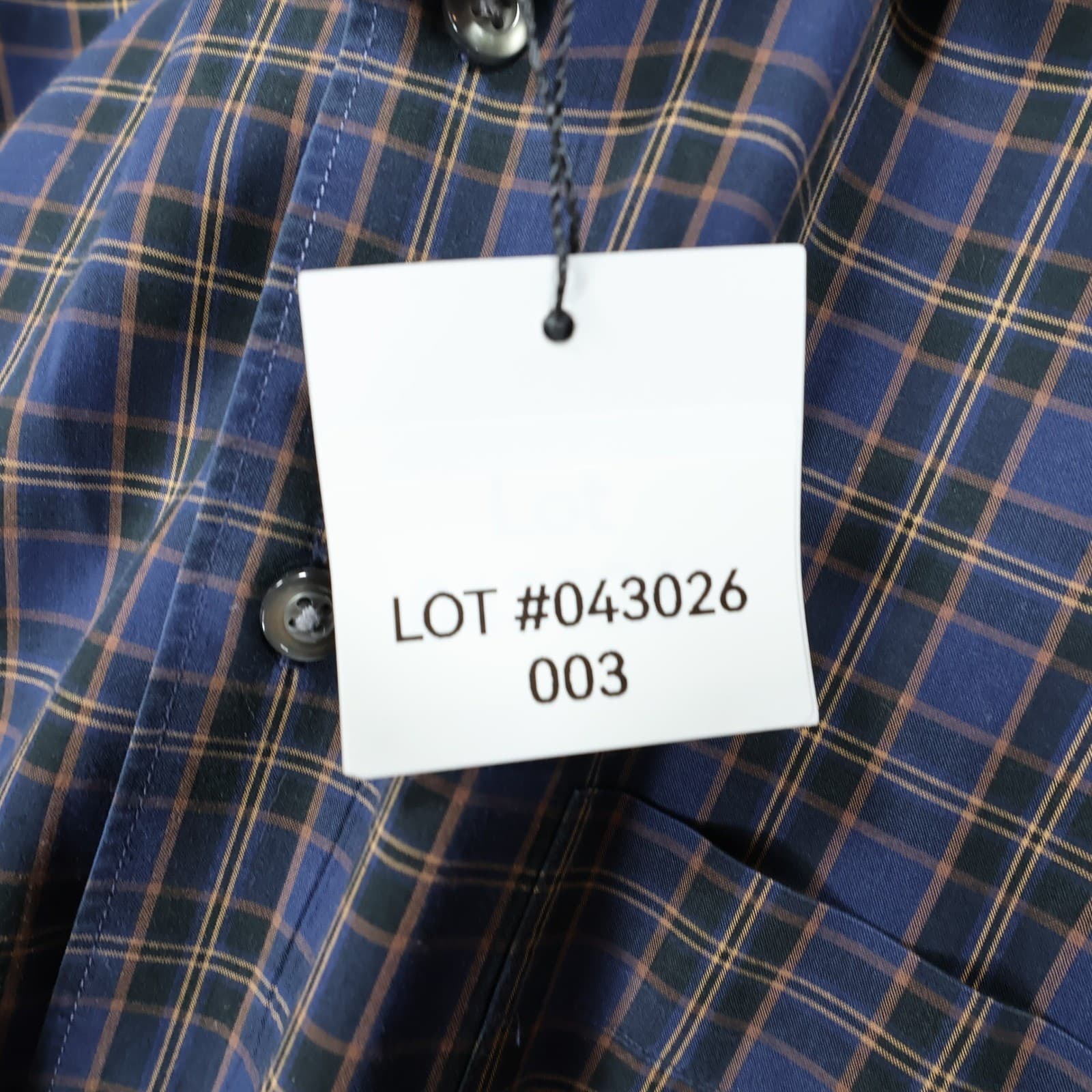 Scott Barber Button Up Mens M Blue Excellent Plaid Long Sleeve - Thumbnail 12
