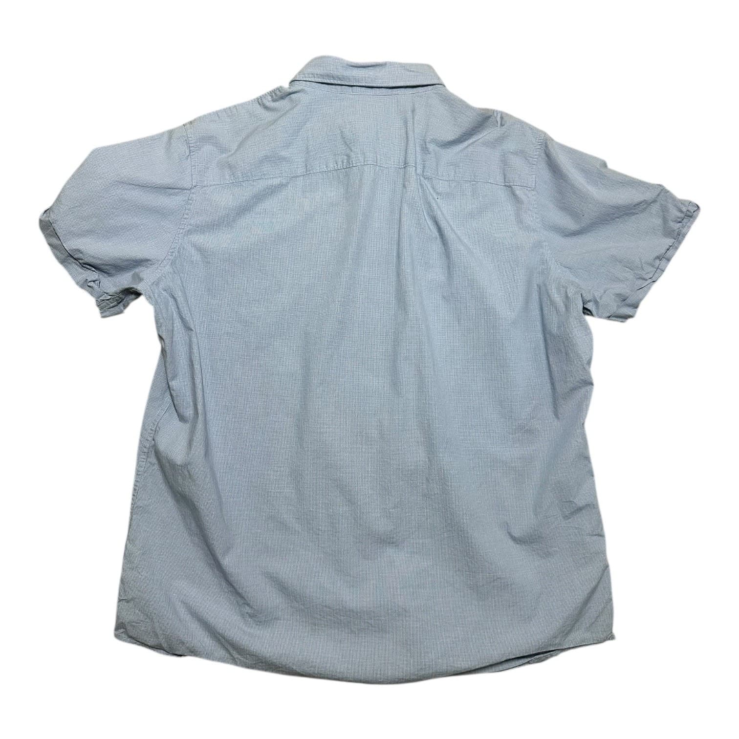 APT. 9 Men's XL Light Blue Slim Fit Short Sleeve Casual Shirt Stretch - Thumbnail 2