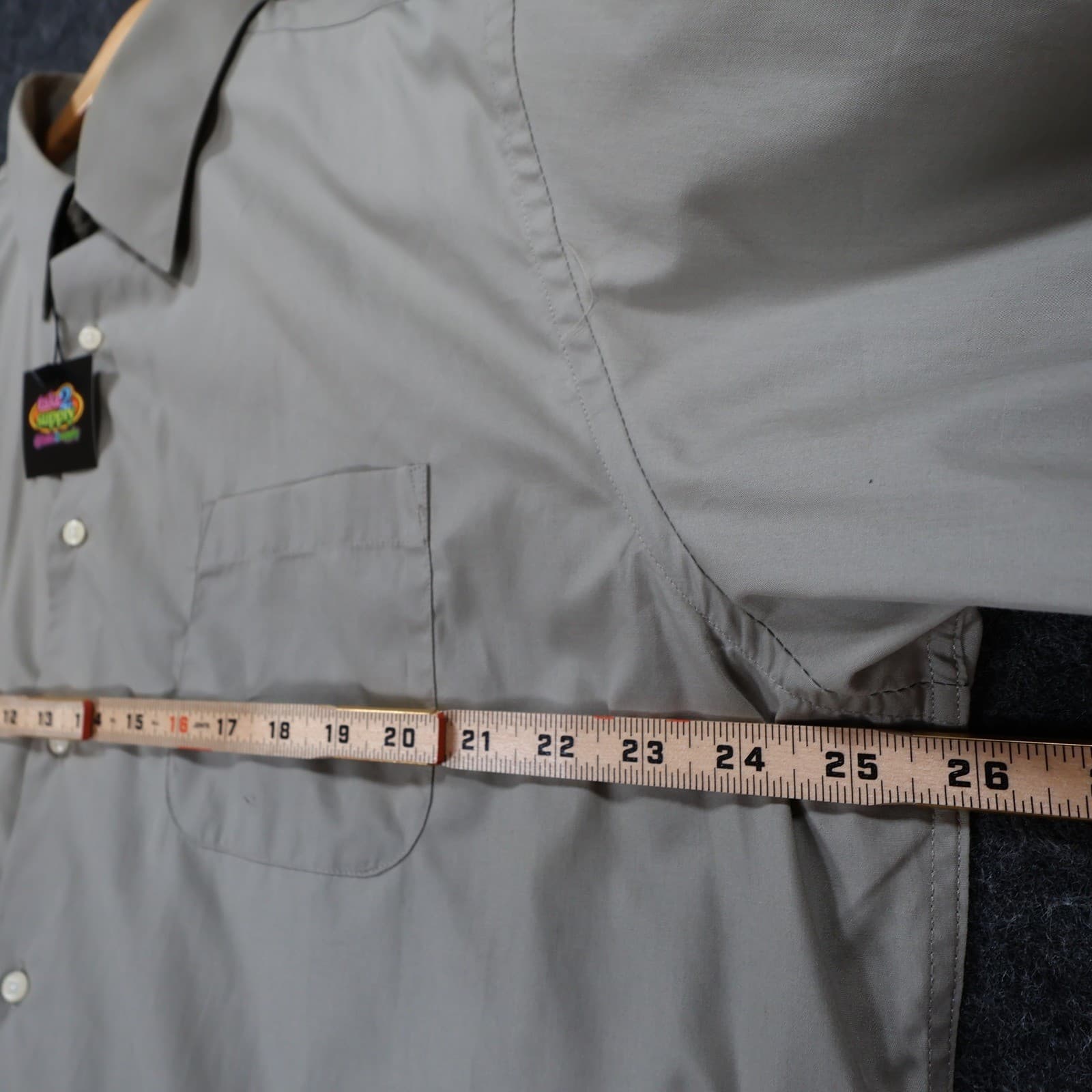 Giorgio Brutini Button Up Mens XL Grey Excellent Long Sleeve Solid - Thumbnail 3